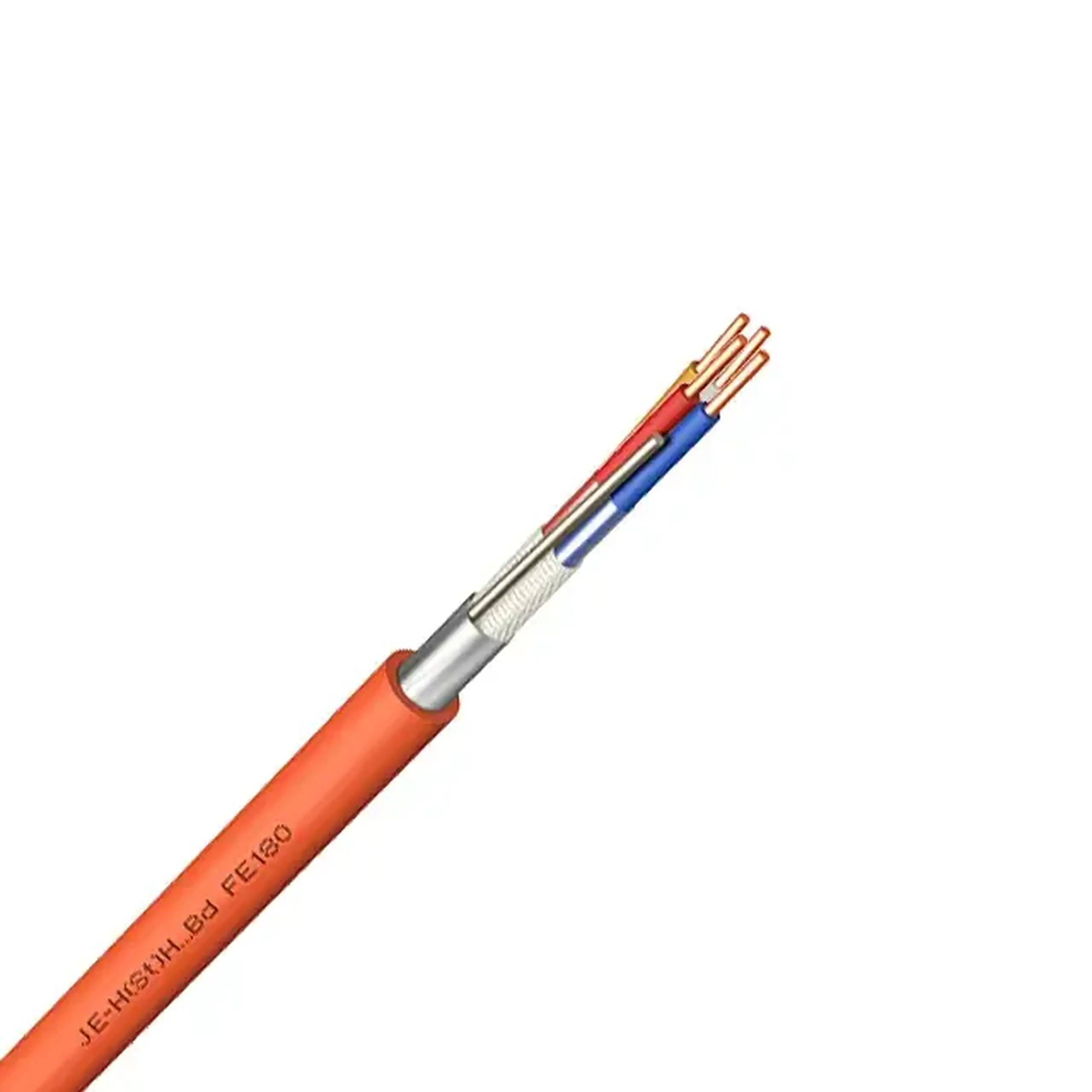 Cablu antiincendiu/alarmă JE-H (St) H..Bd 4 * 0.75 mm² Portocaliu Cupru RECBER