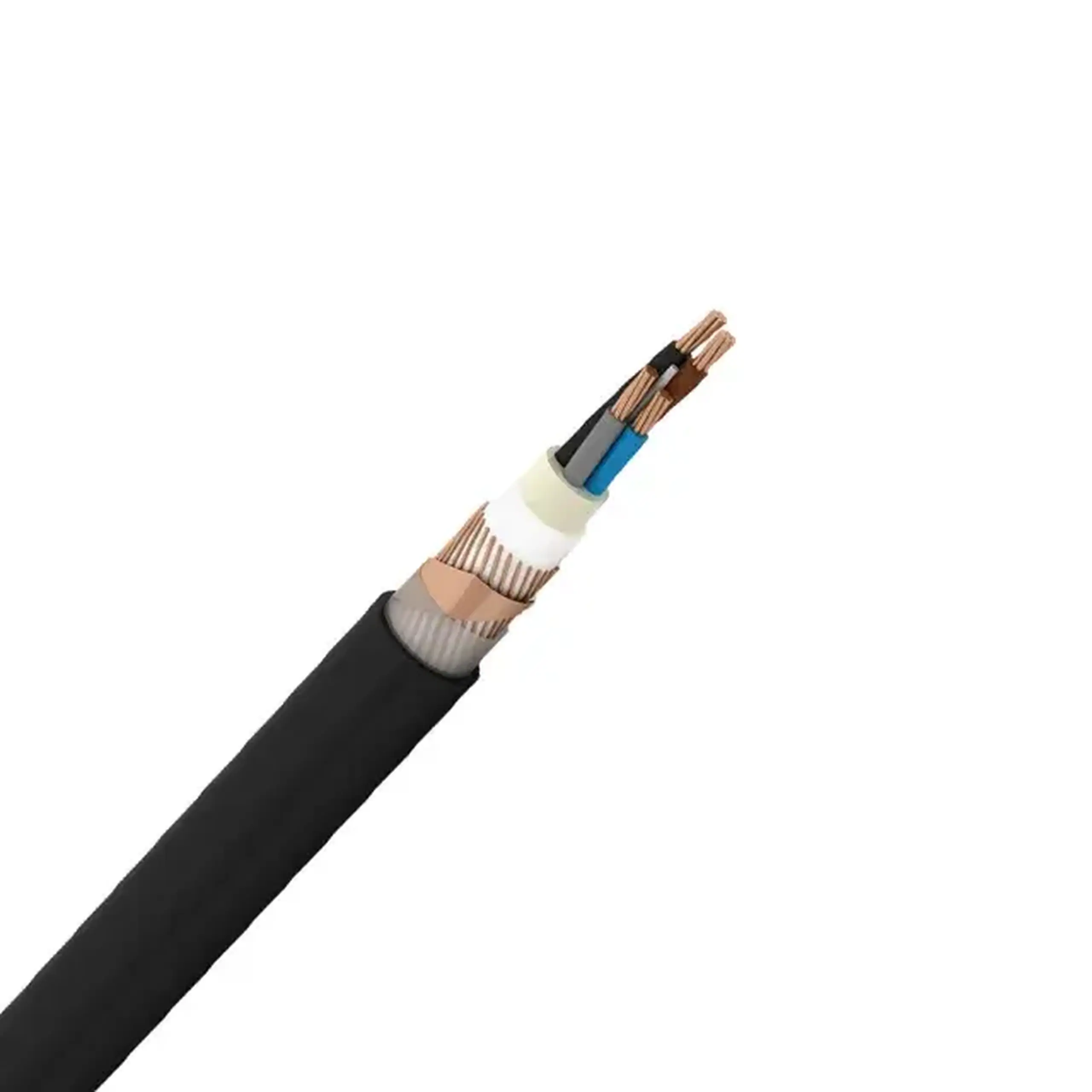 Cablu ecranat Eupen N2XCH 4 * 2.5 mm² negru cupru