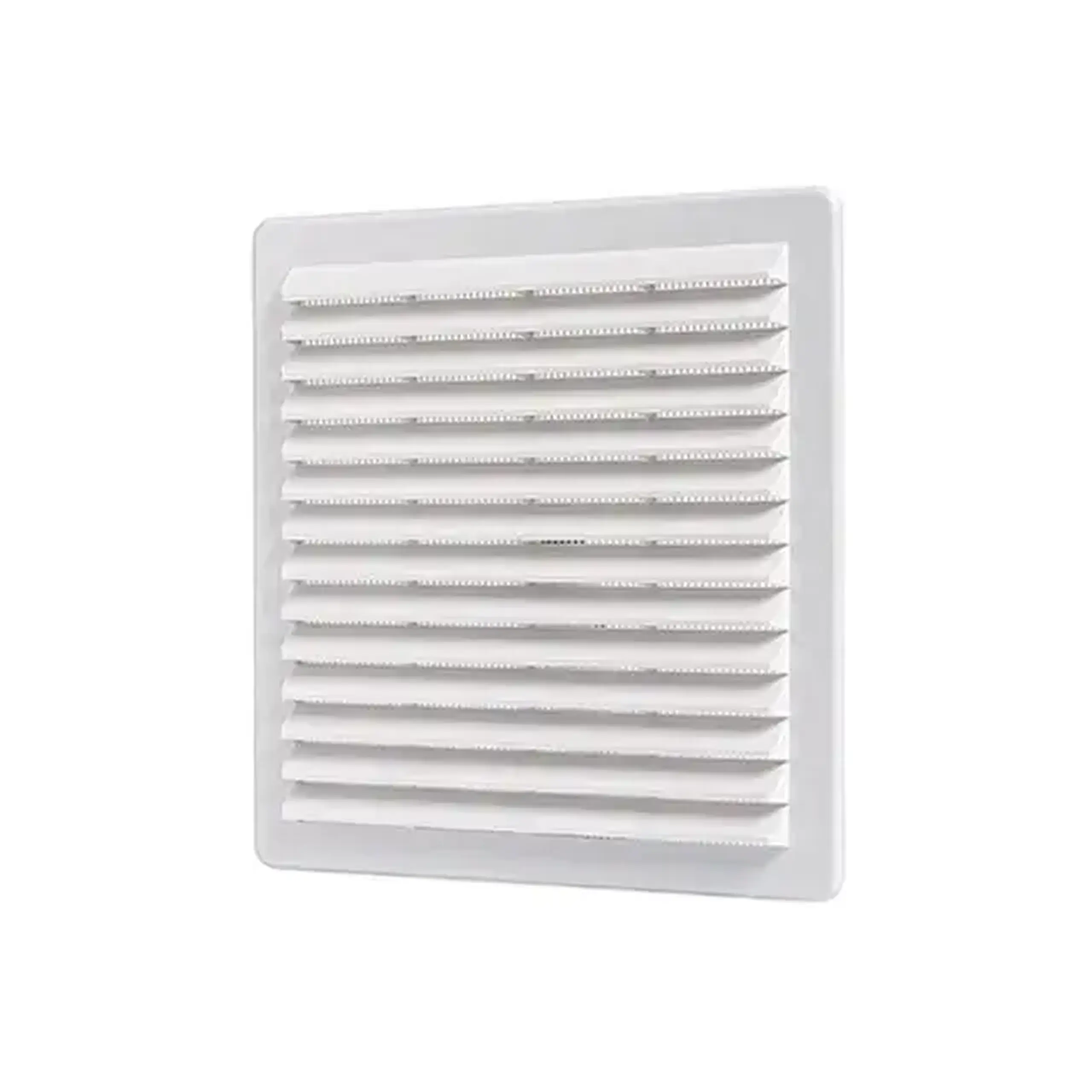 Grilaj de ventilare cu sită Vents MB-101 154 x 154 mm plastic alb - Dimensiuni (L x W x H x Ø) 204 x 179 mm