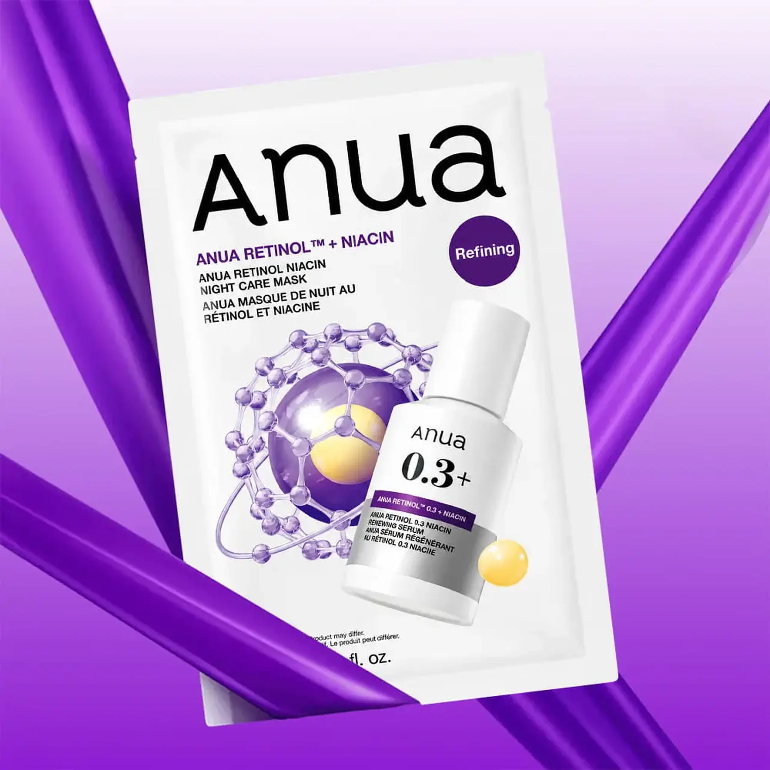 Mască din țesătură Anua Retinol Niacin Night Care Mask 24 ml