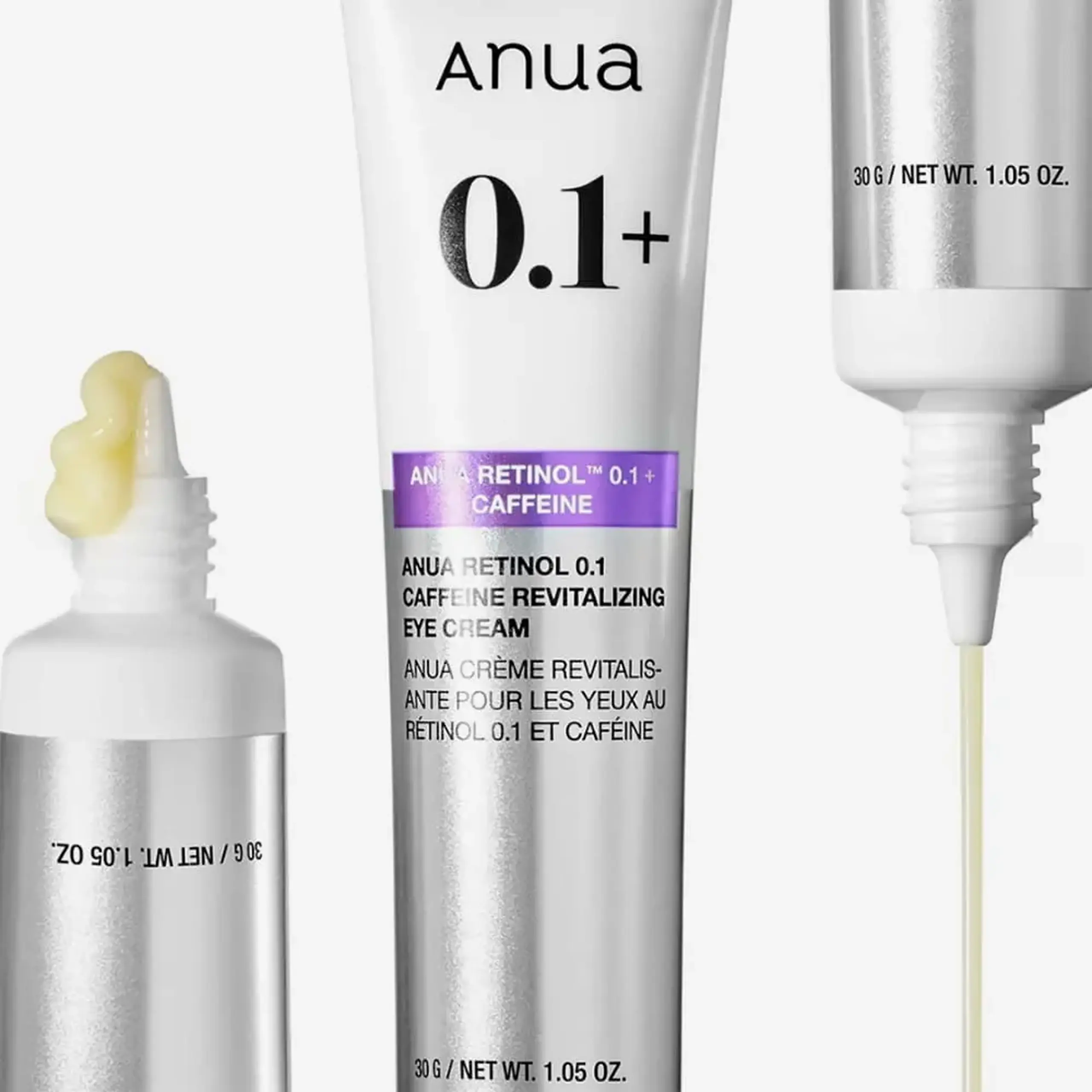 Cremă revitalizantă pentru ochi Anua Retinol 0.1 Caffeine Revitalizing Eye Cream 30 g