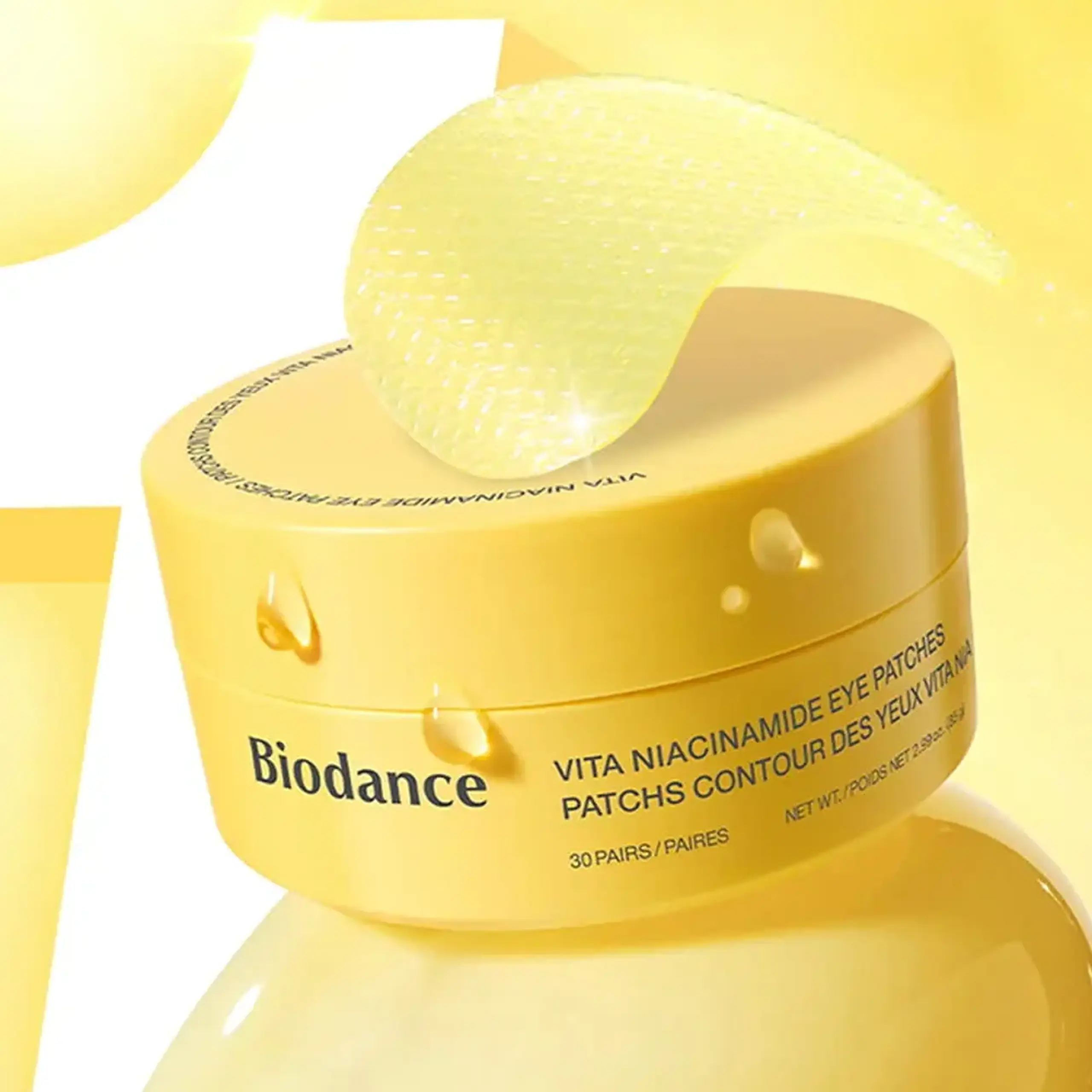 Patch-uri hidrogel iluminatoare Biodance Vita Niacinamide Eye Patches 30pcs