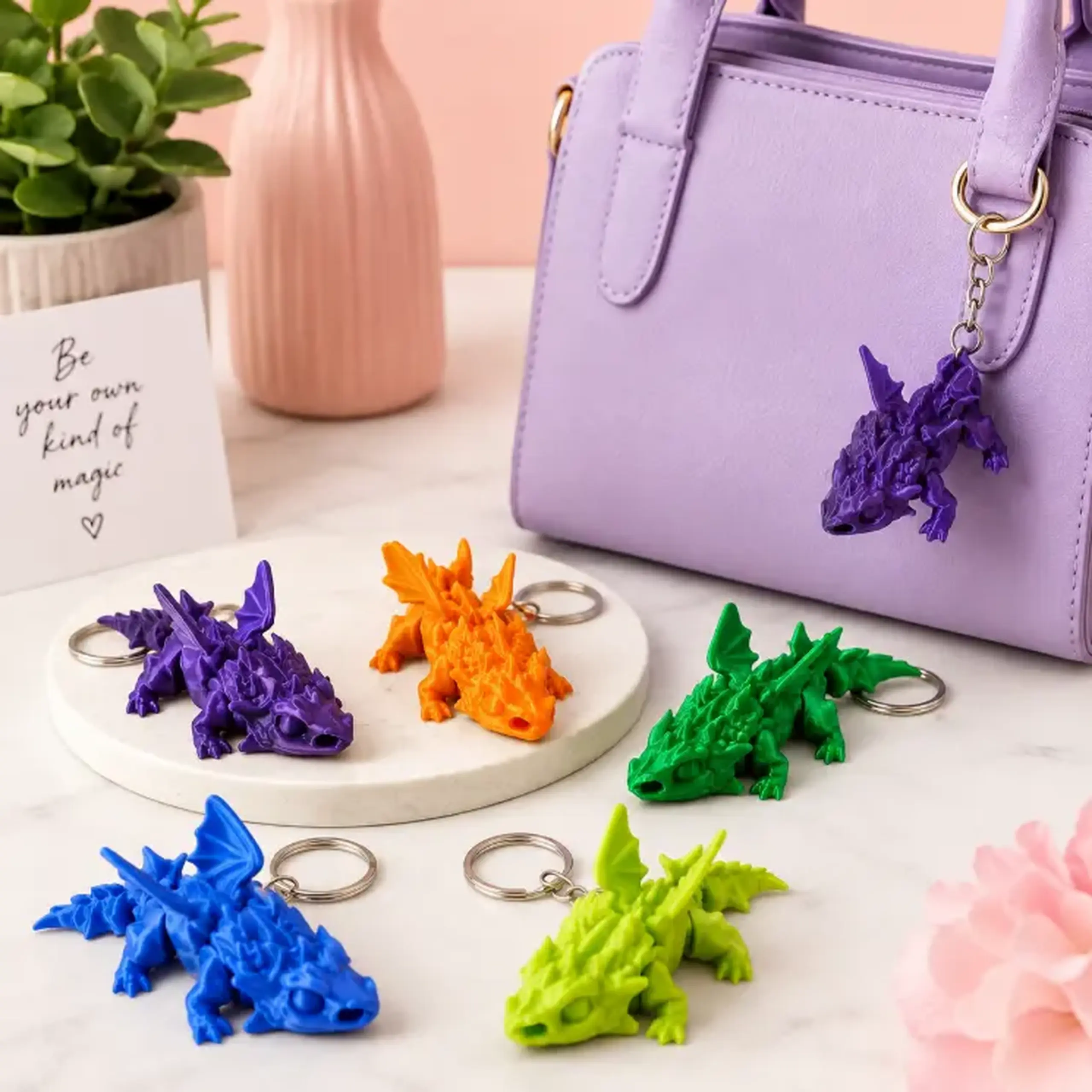 Set suvenir-breloc dragon flexi (10 pcs)