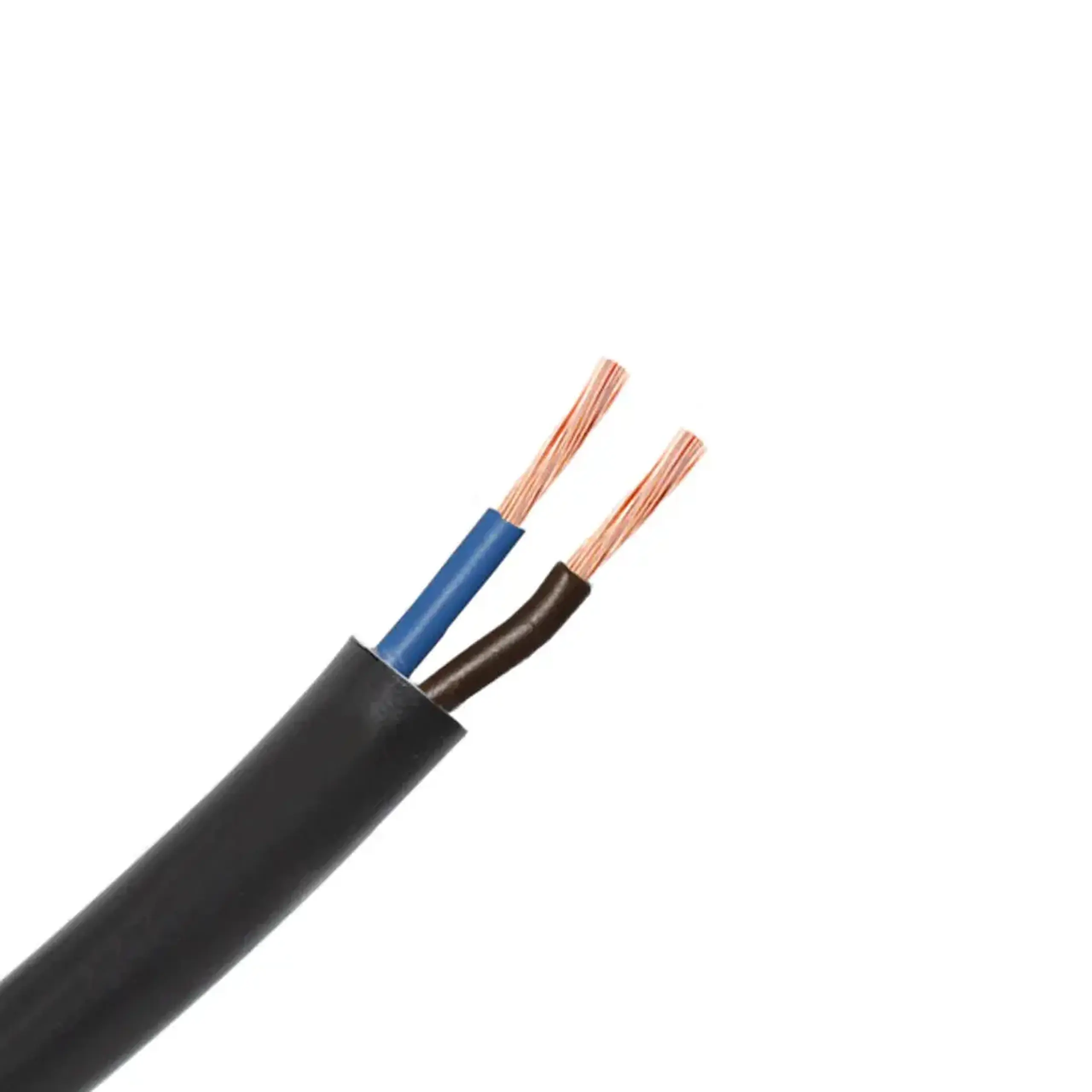 Fir electric PVS 2 * 0.75 mm² Negru Cupru