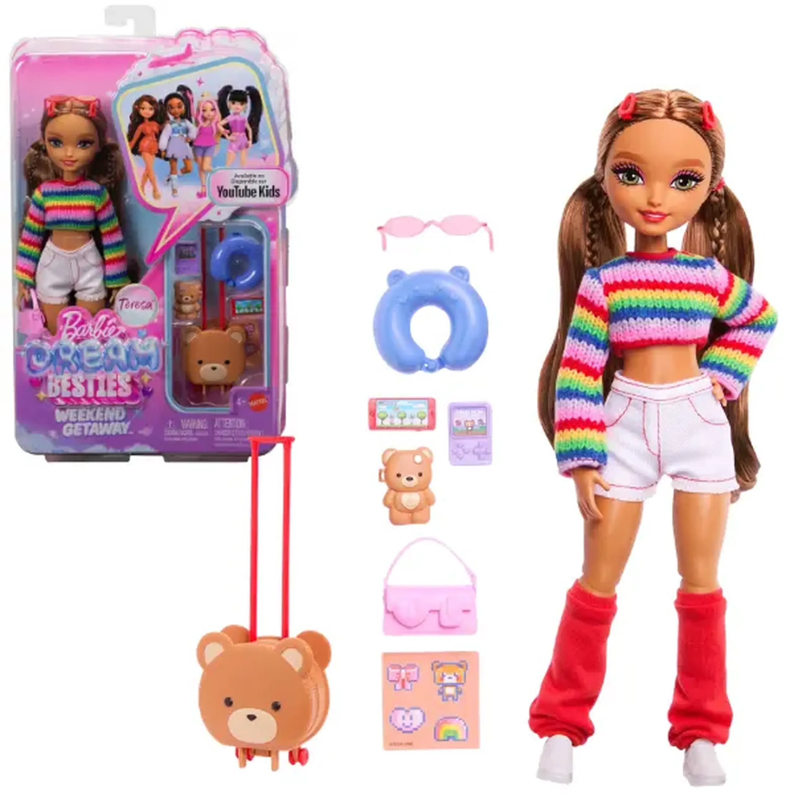 Păpușă Barbie Dream Besties „Teresa: Aventura de weekend” cu accesorii