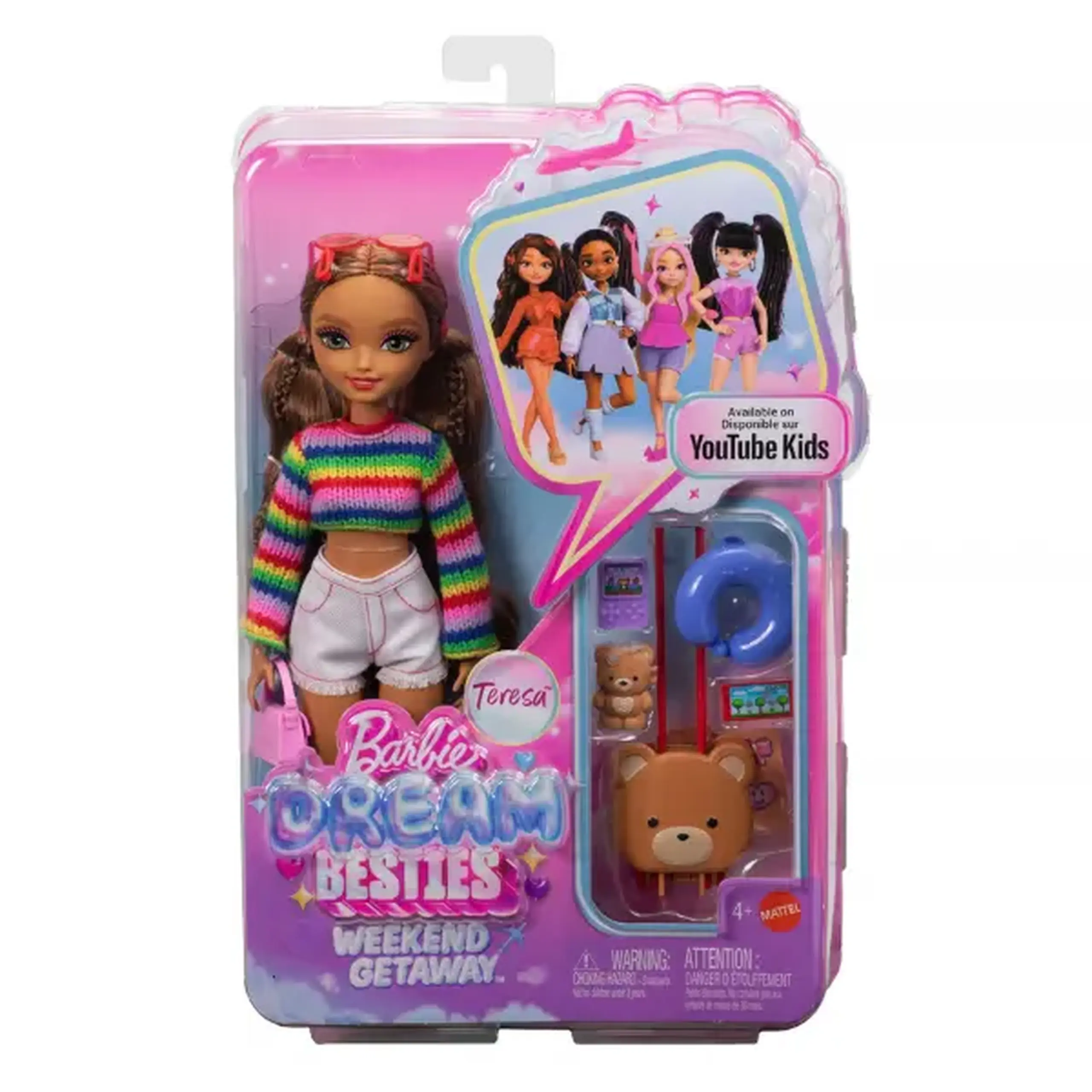 Păpușă Barbie Dream Besties „Teresa: Aventura de weekend” cu accesorii