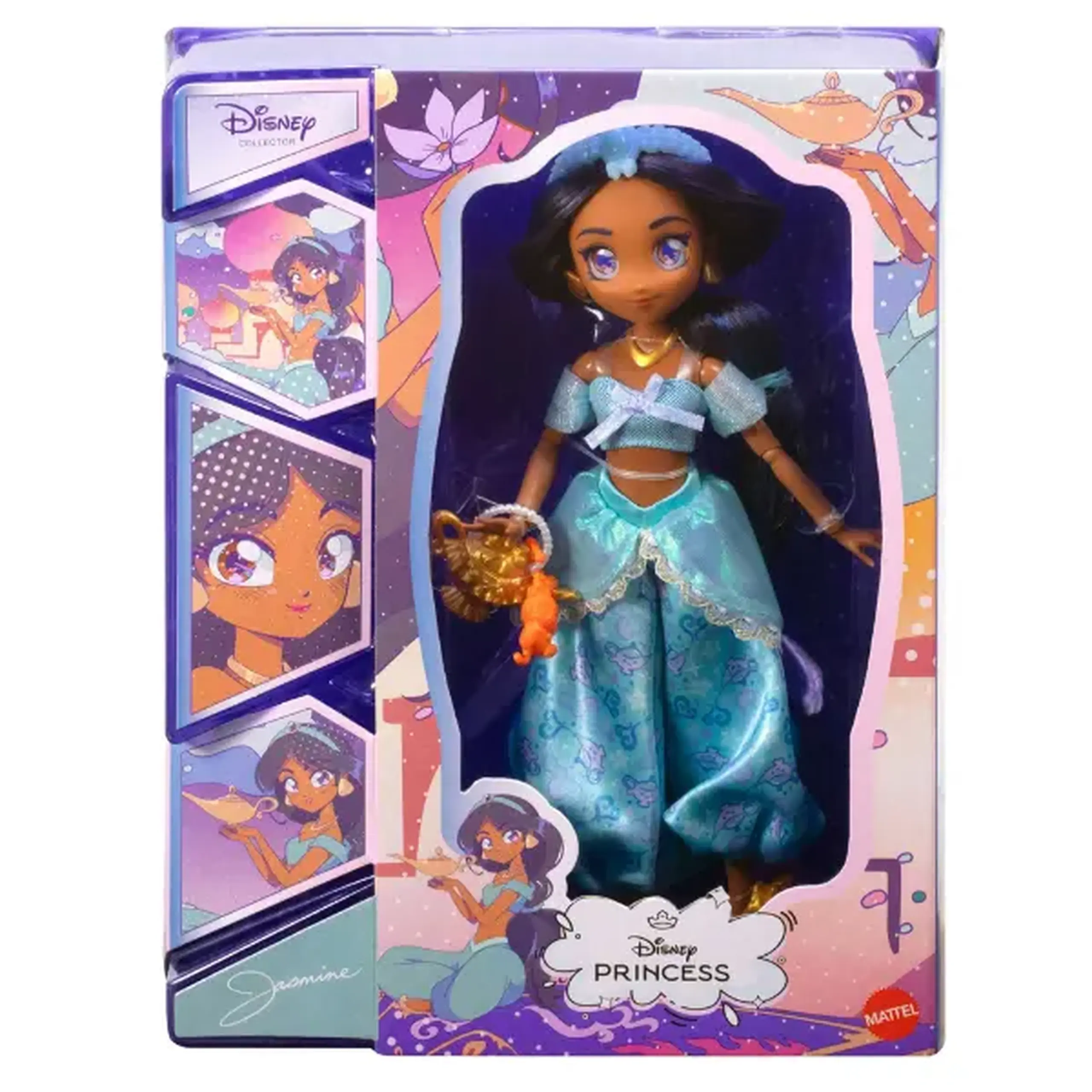 Păpușă de colecție Disney Princess „Jasmine” în stil manga, cu accesorii