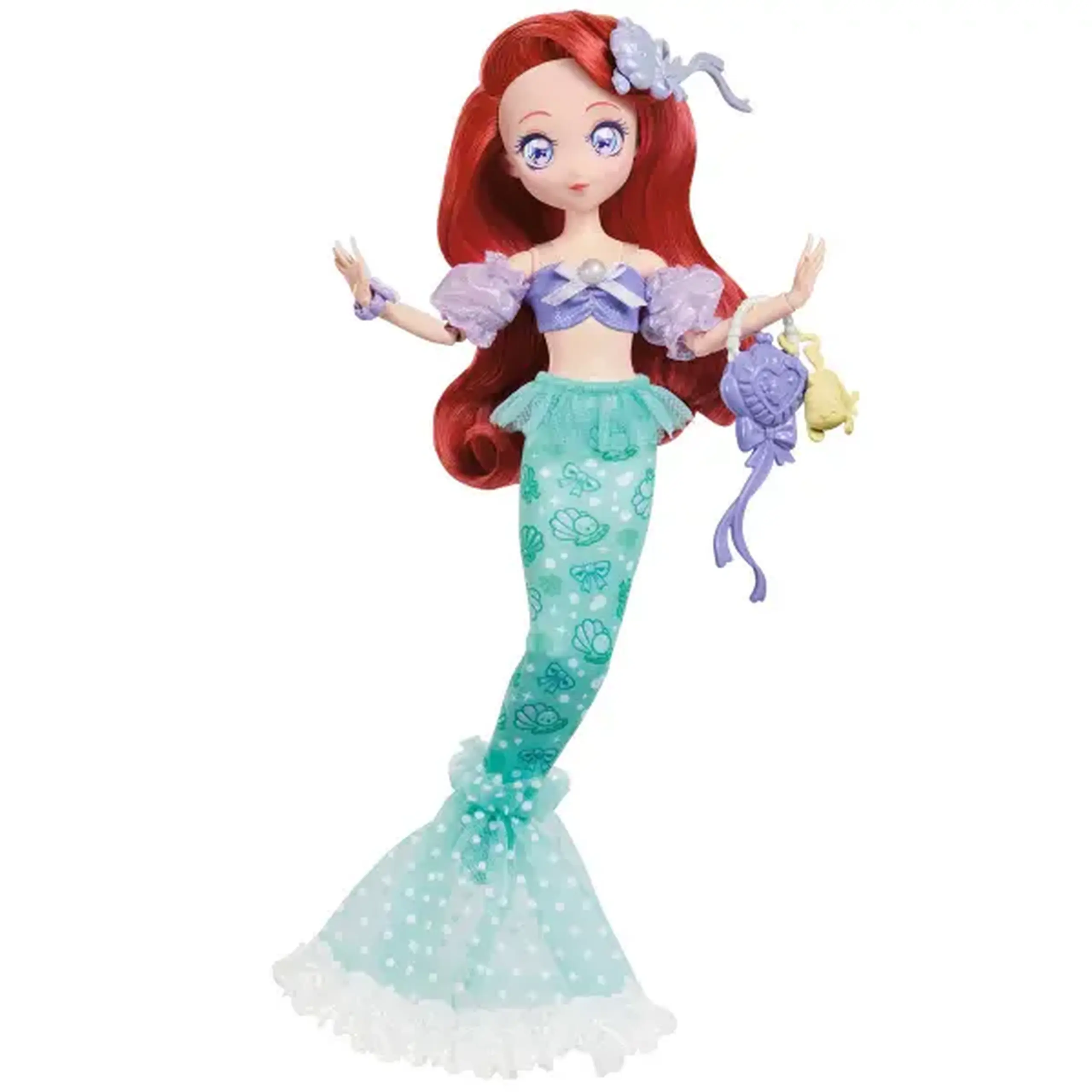 Păpușă de colecție Disney Princess „Ariel” în stil manga, cu accesorii