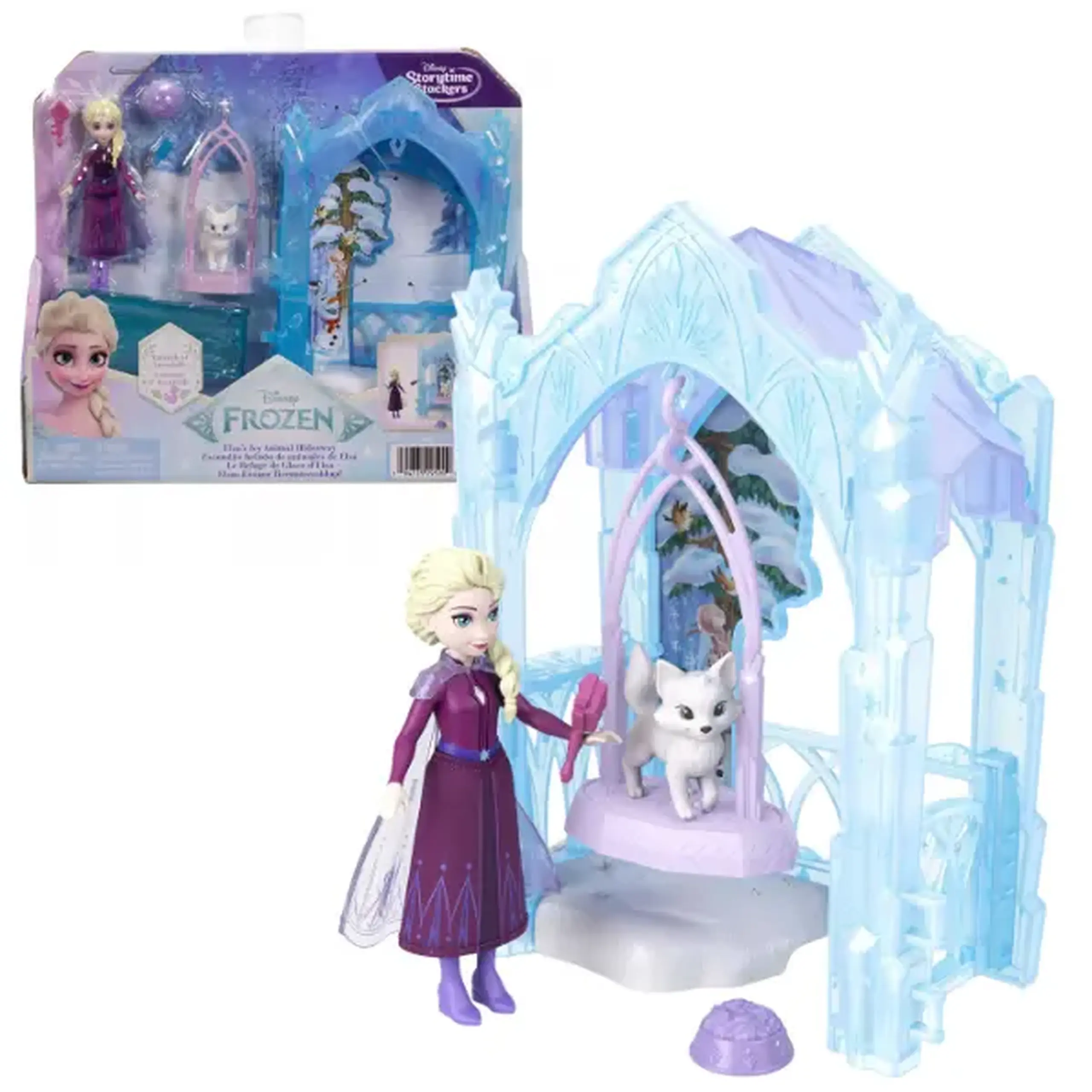 Set de joacă Disney Frozen „Ascunzătoarea de gheață a Elsei”