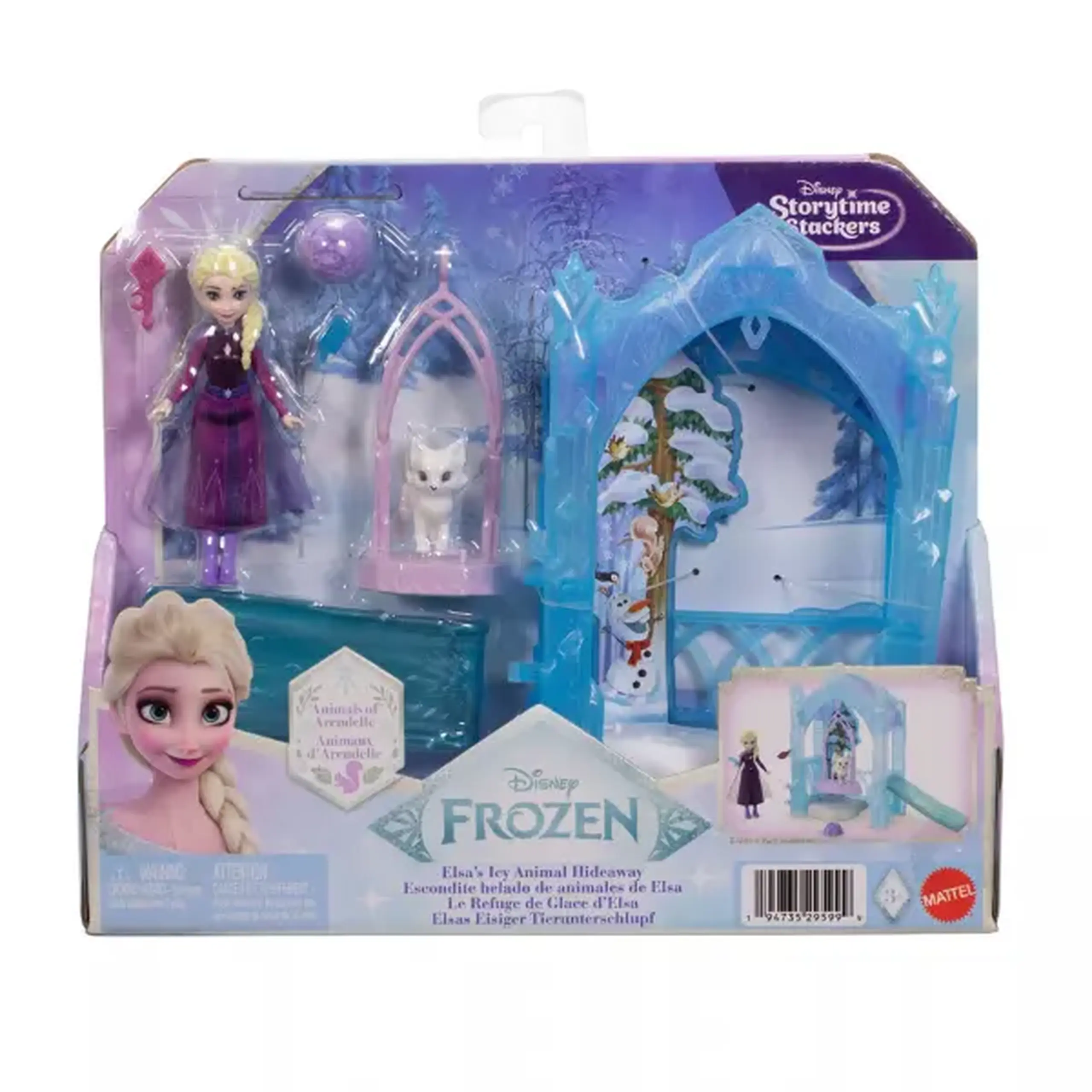 Set de joacă Disney Frozen „Ascunzătoarea de gheață a Elsei”