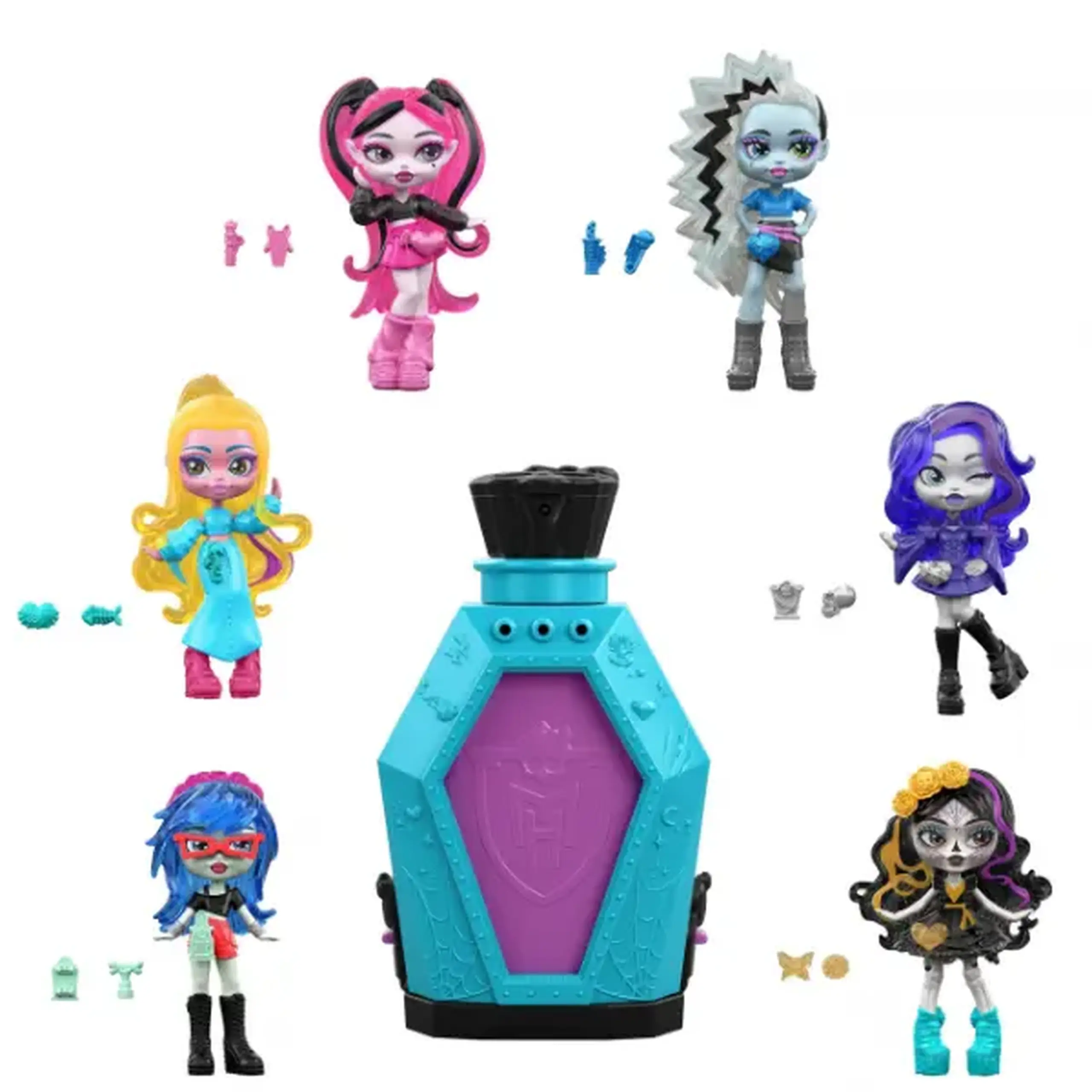 Figurină surpriză Monster High cu accesorii, în as.