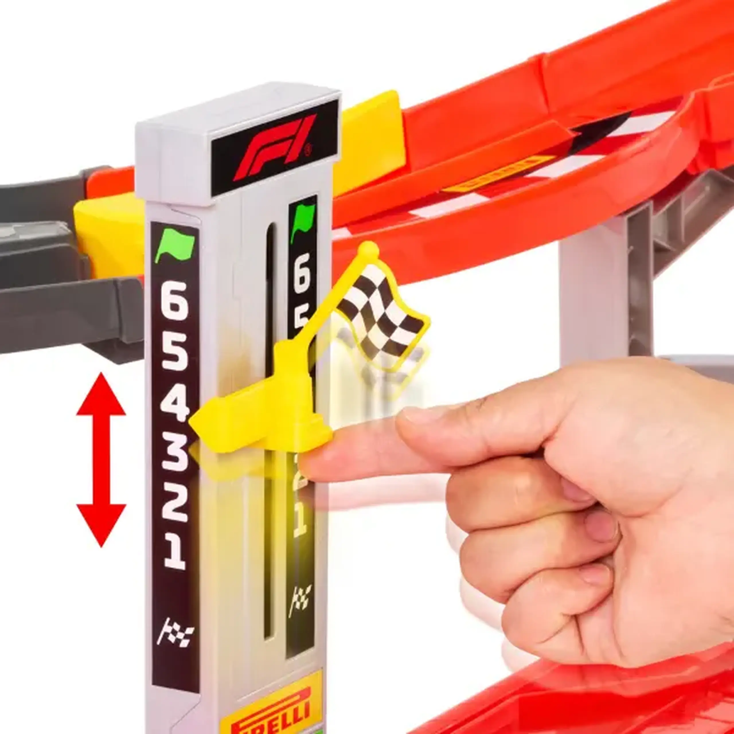 Set de curse "Pista Formula1" Hot Wheels, Racing,3 mașini1:64