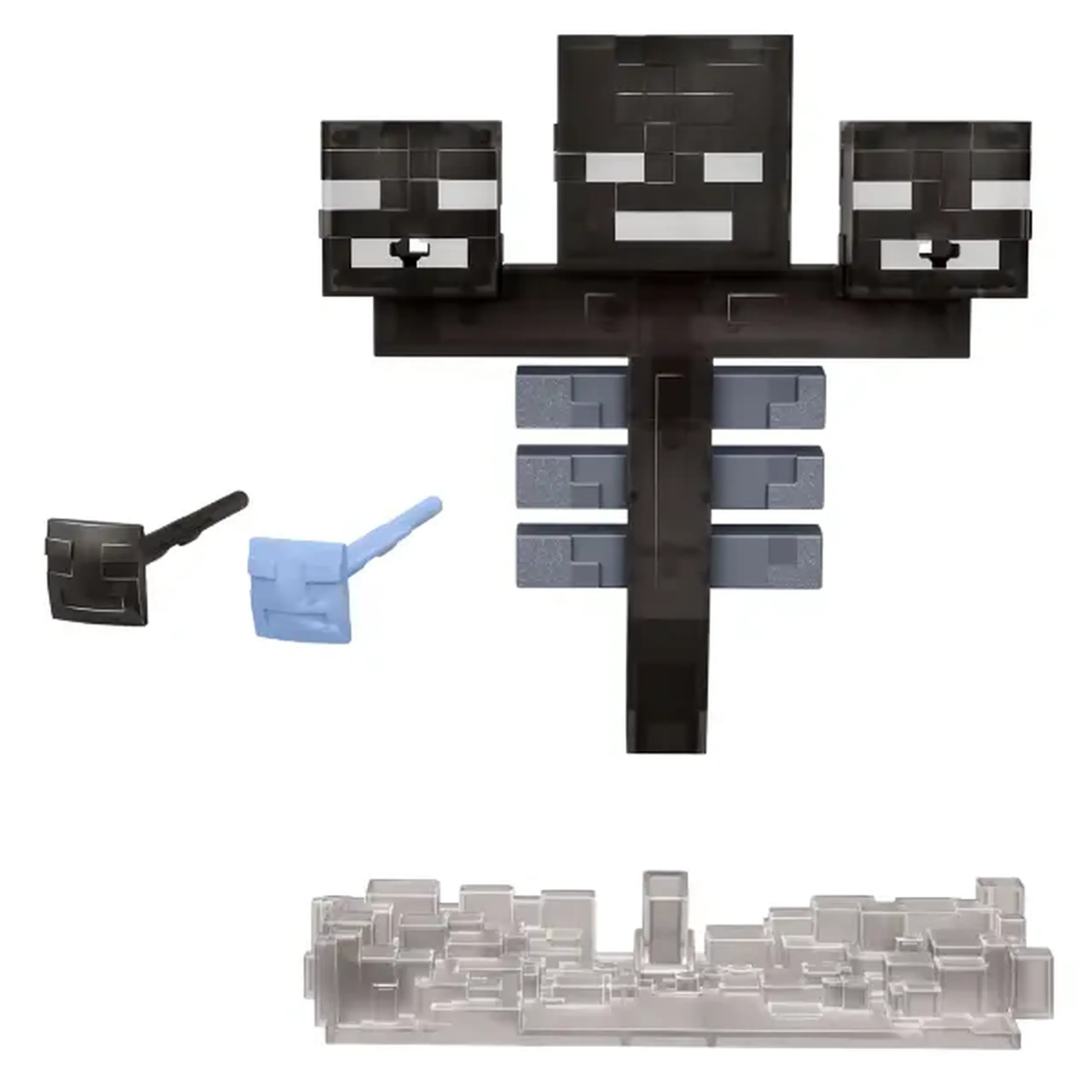 Figurină interactivă „Wither” Minecraft, lumini, sunete și 2 accesorii cu lansare
