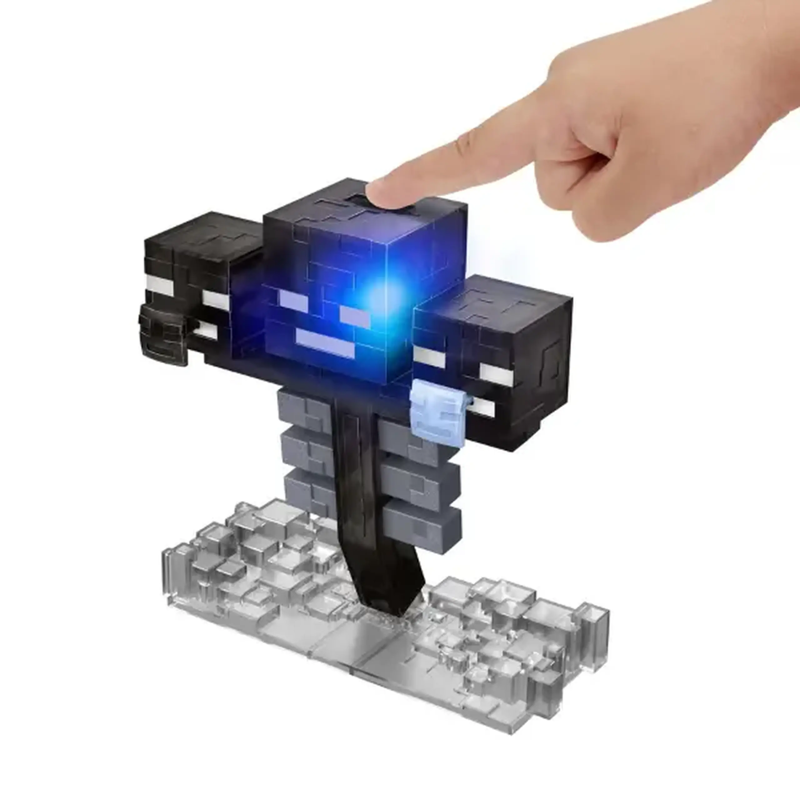 Figurină interactivă „Wither” Minecraft, lumini, sunete și 2 accesorii cu lansare