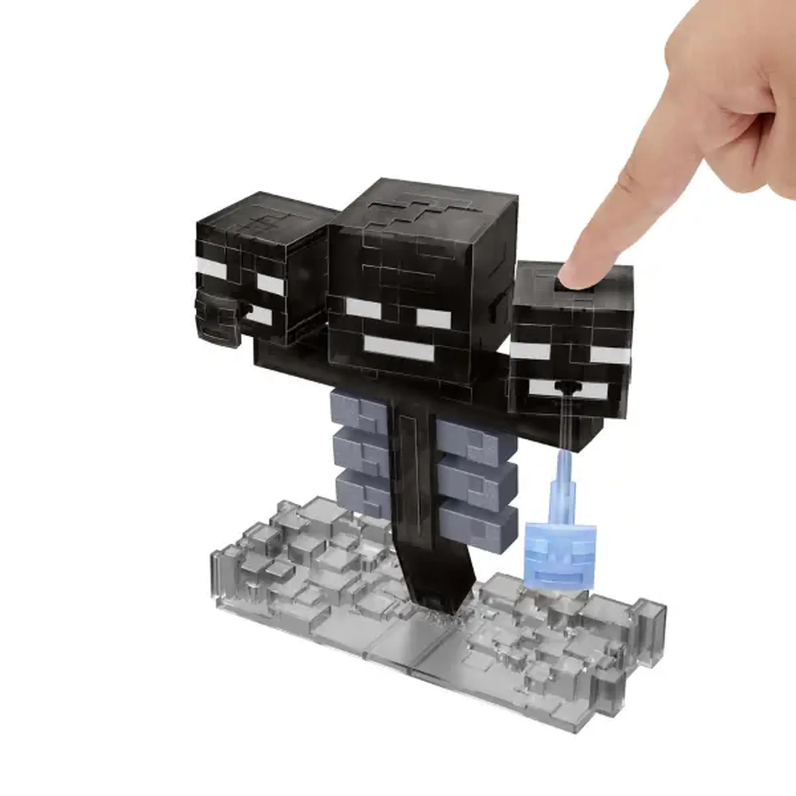 Figurină interactivă „Wither” Minecraft, lumini, sunete și 2 accesorii cu lansare
