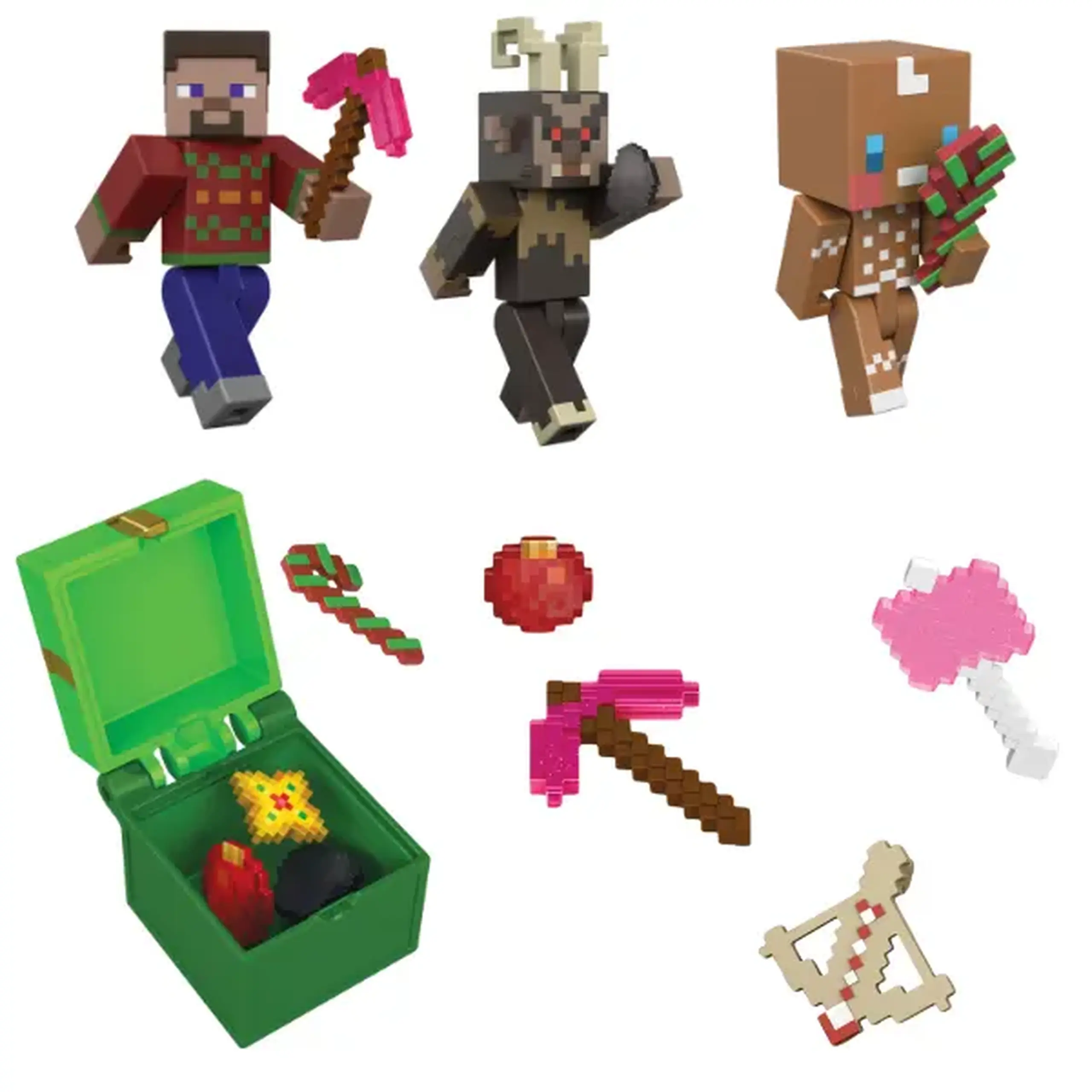 Calendar Advent Minecraft cu 3 figurine și accesorii