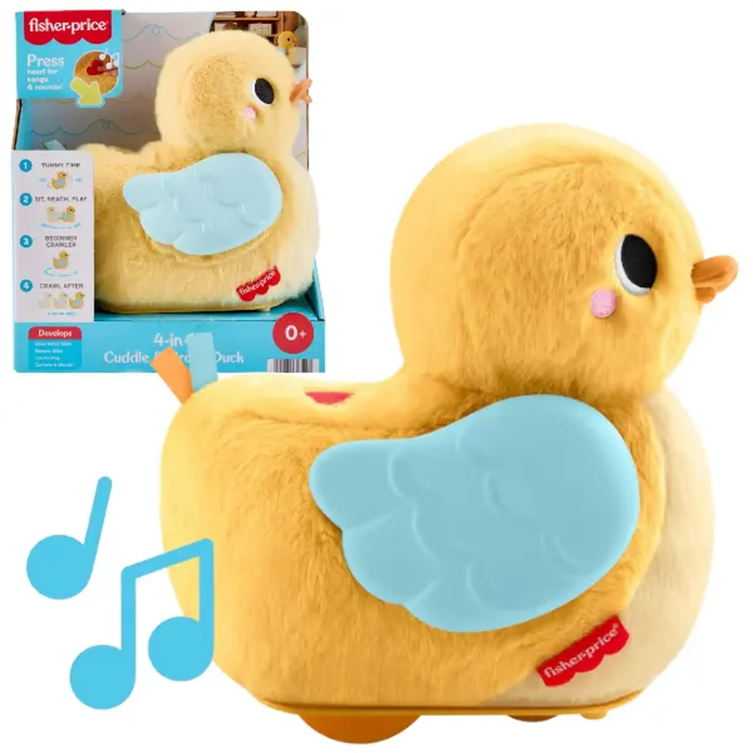 Jucărie muzicală „Rățușca 4 în 1” Fisher-Price