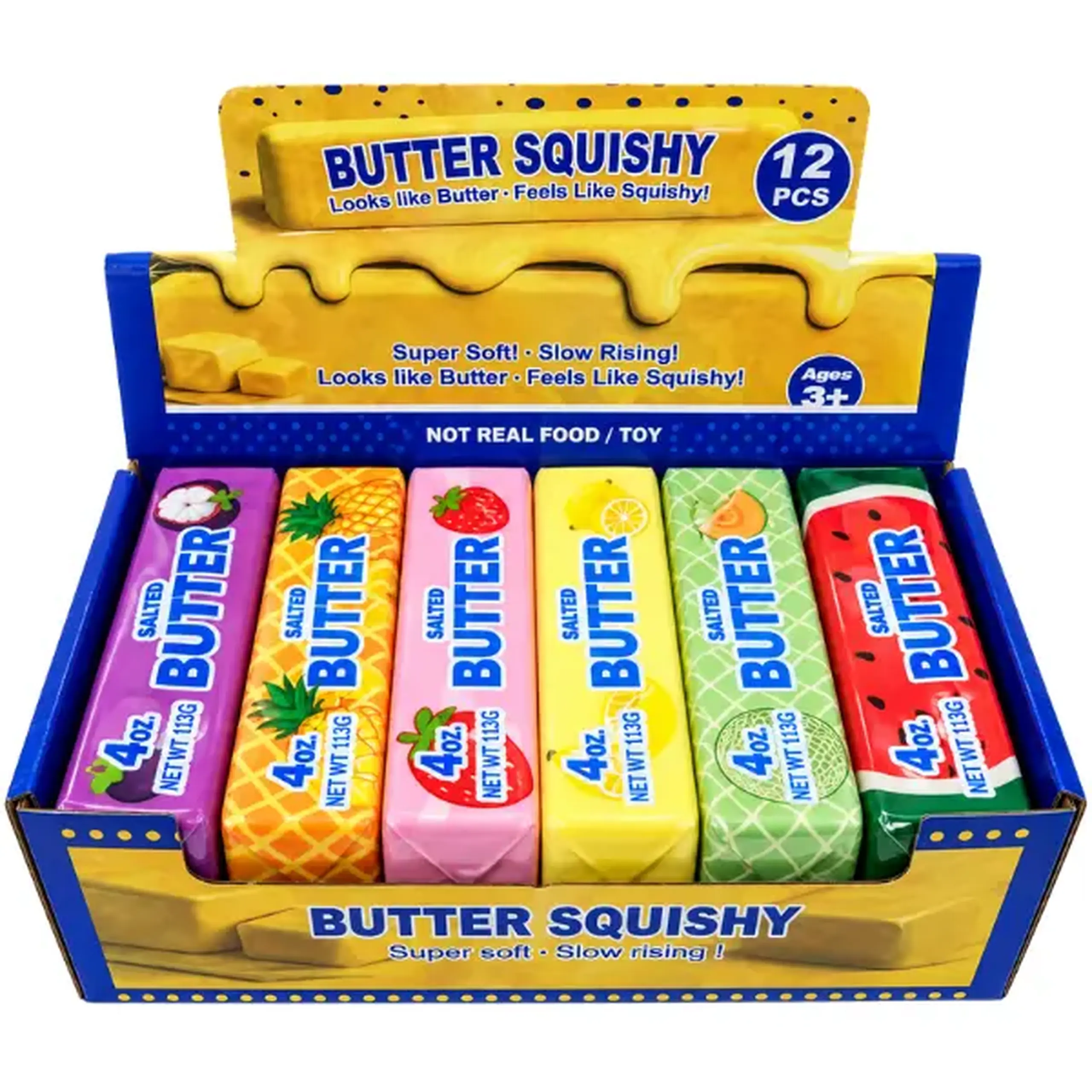Jucărie antistres "Butter", cu aromă de patiserie dulce, 14 cm, în asortiment