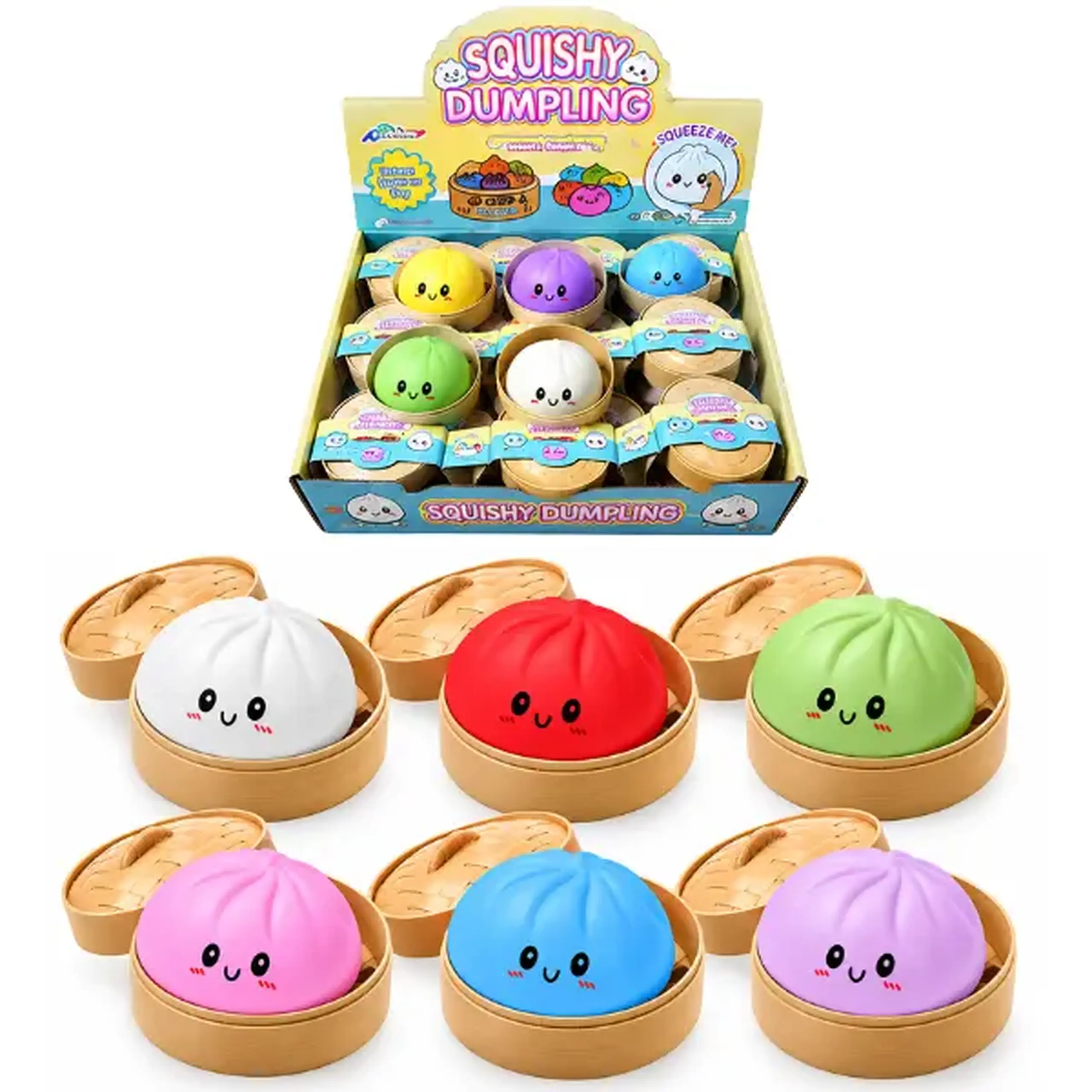 Jucărie antistres „Flippy Squishy: Dumpling”, 5 × 5 × 5 cm