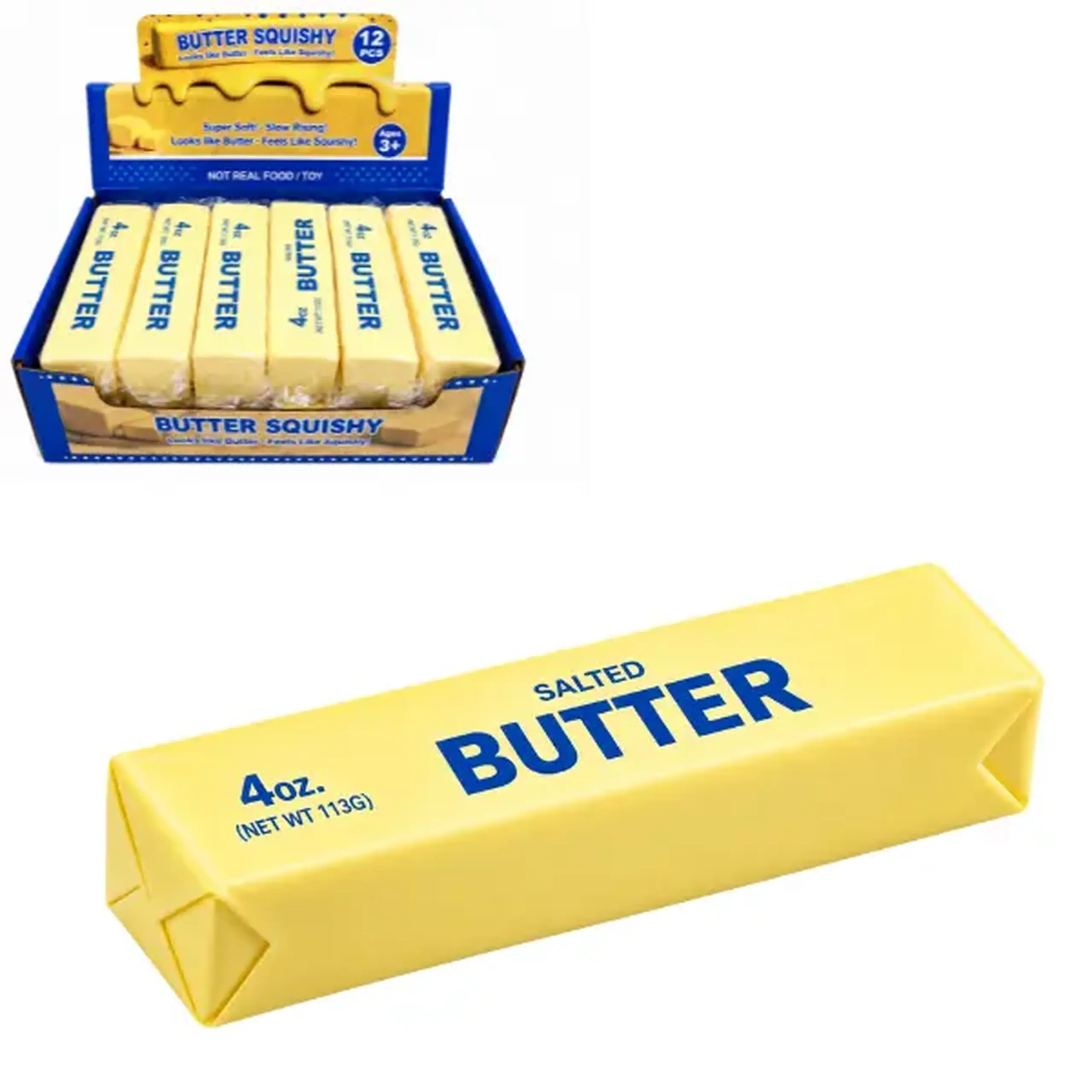 Jucărie antistres "Butter", cu aromă de patiserie dulce, 14 cm