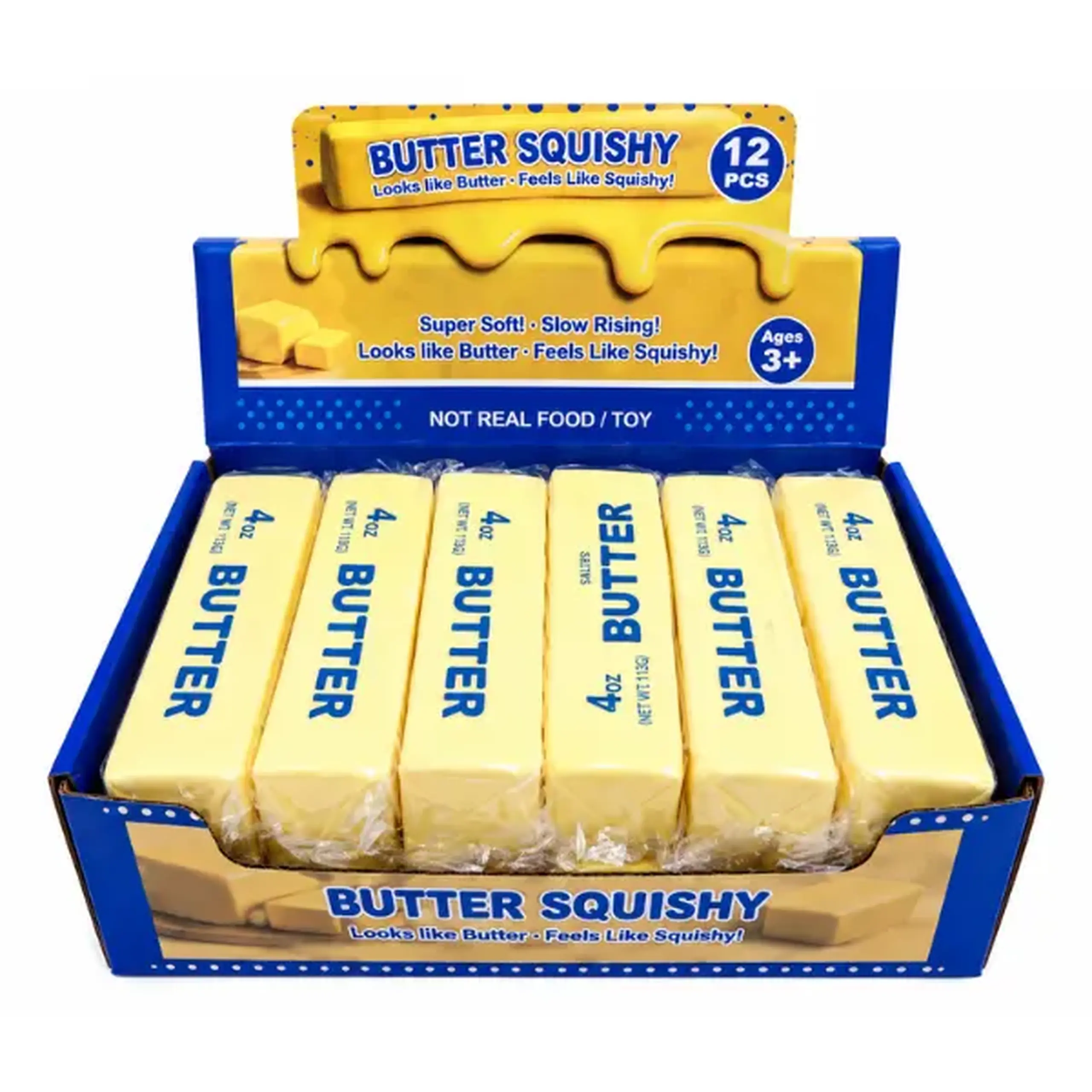 Jucărie antistres "Butter", cu aromă de patiserie dulce, 14 cm