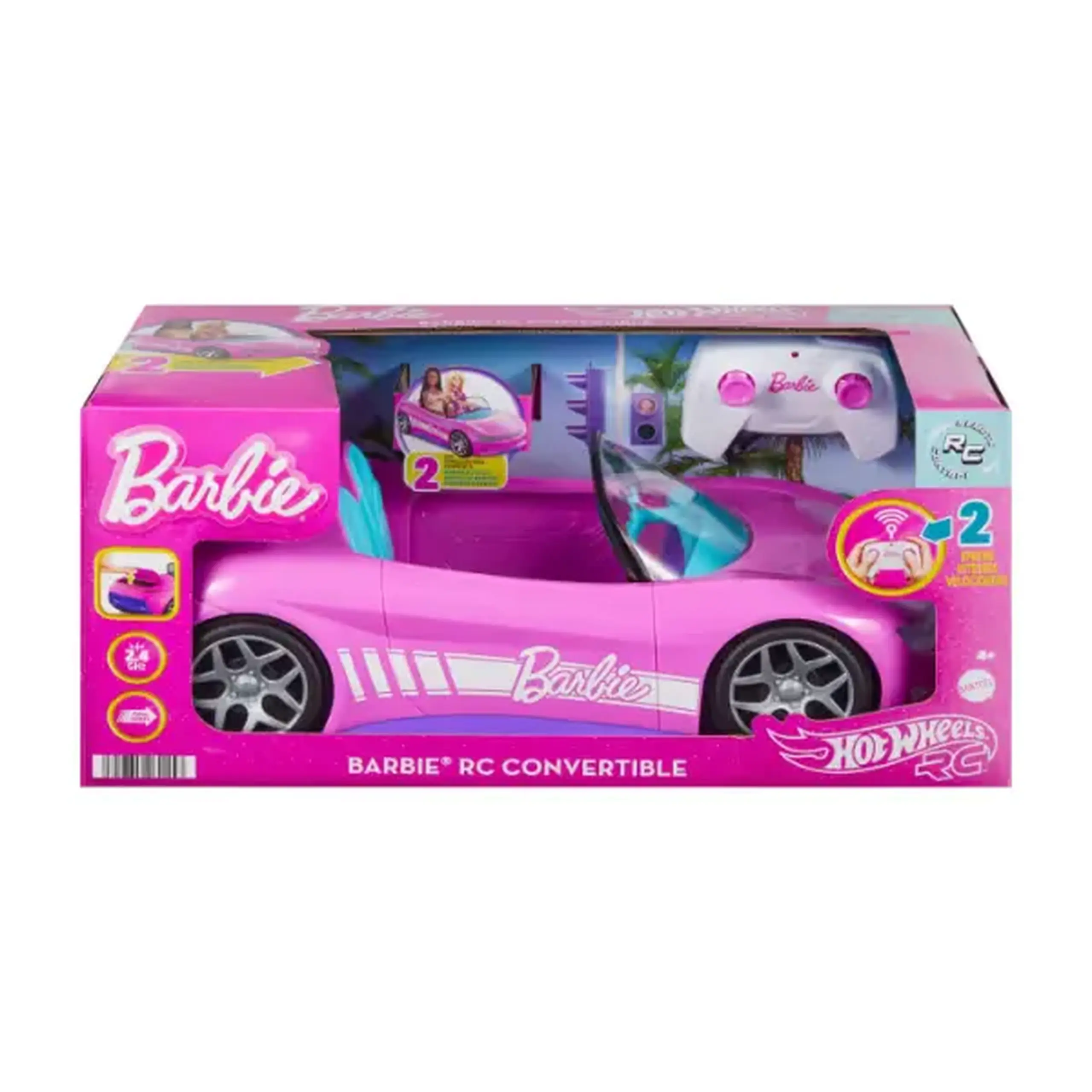 Hot Wheels Cabriolet Barbie cu telecomandă