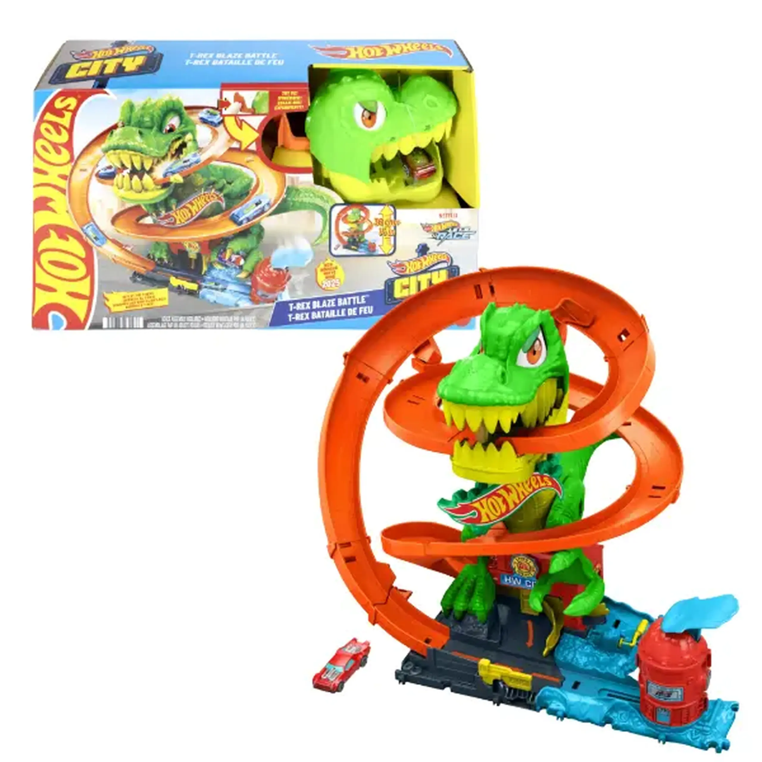 Hot Wheels City: Atacul T-Rex de foc