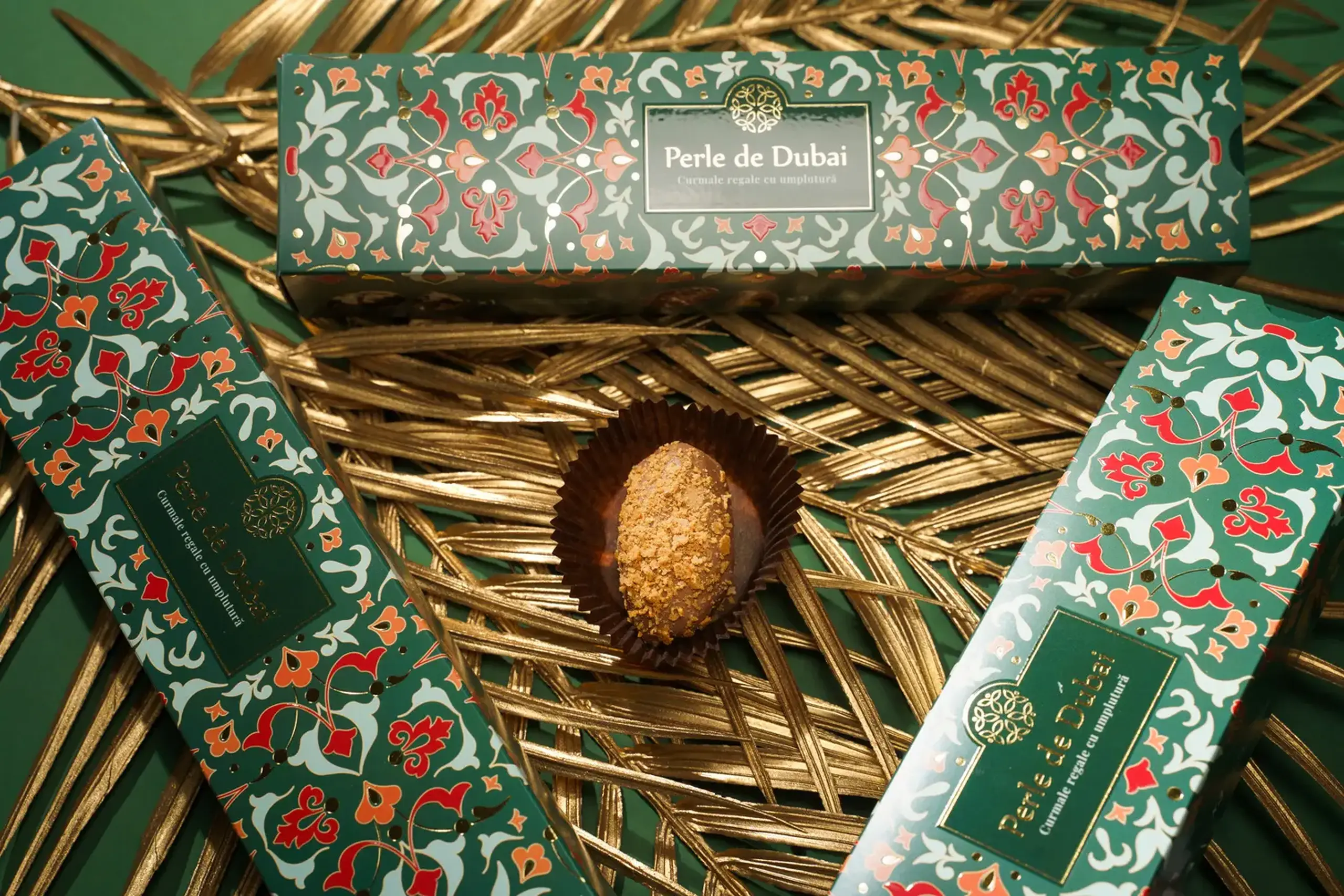 Perle de Dubai: curmale regale umplute, învelite în ciocolată
