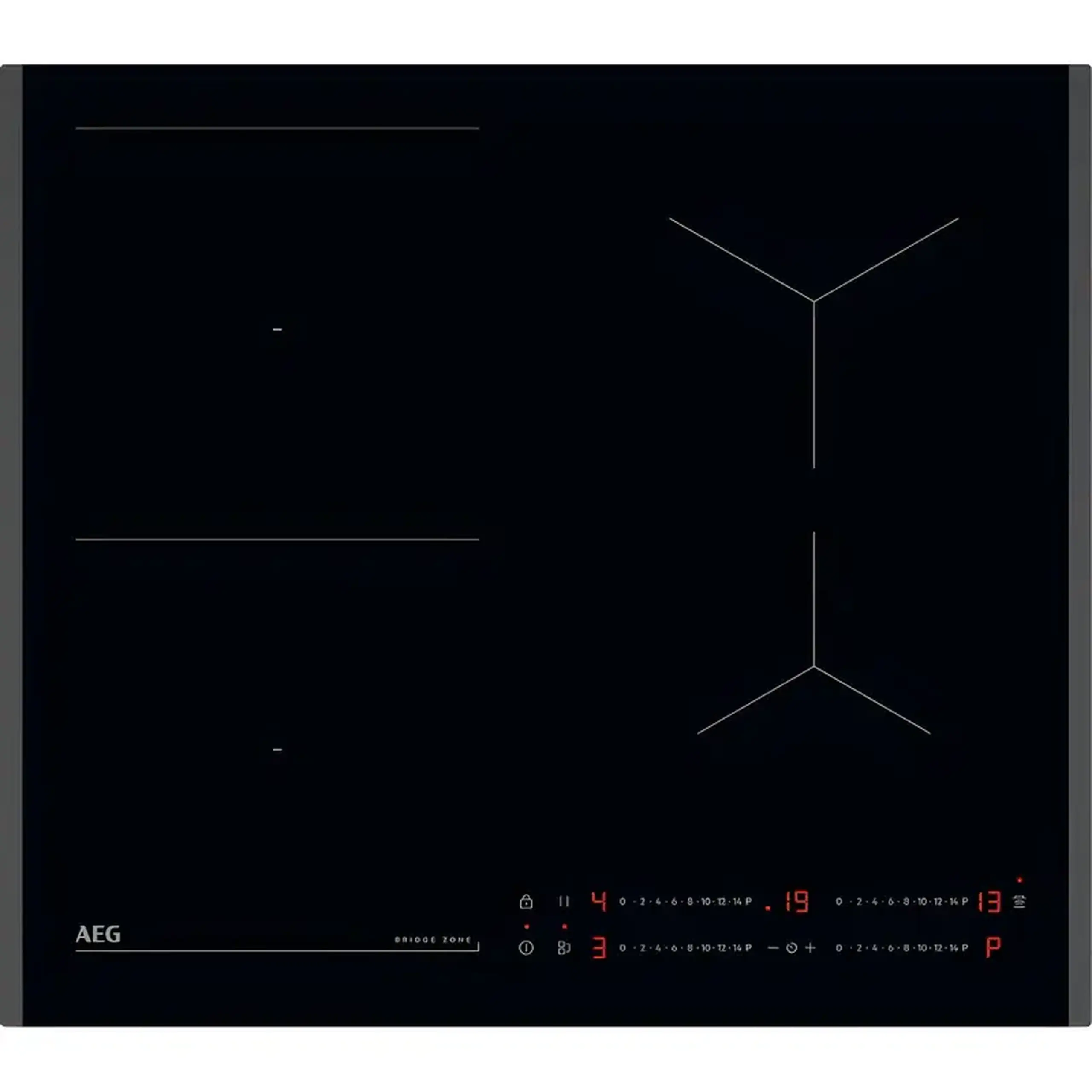 Plită cu Inducție AEG TO64IB00FB, 4 zone, Negru