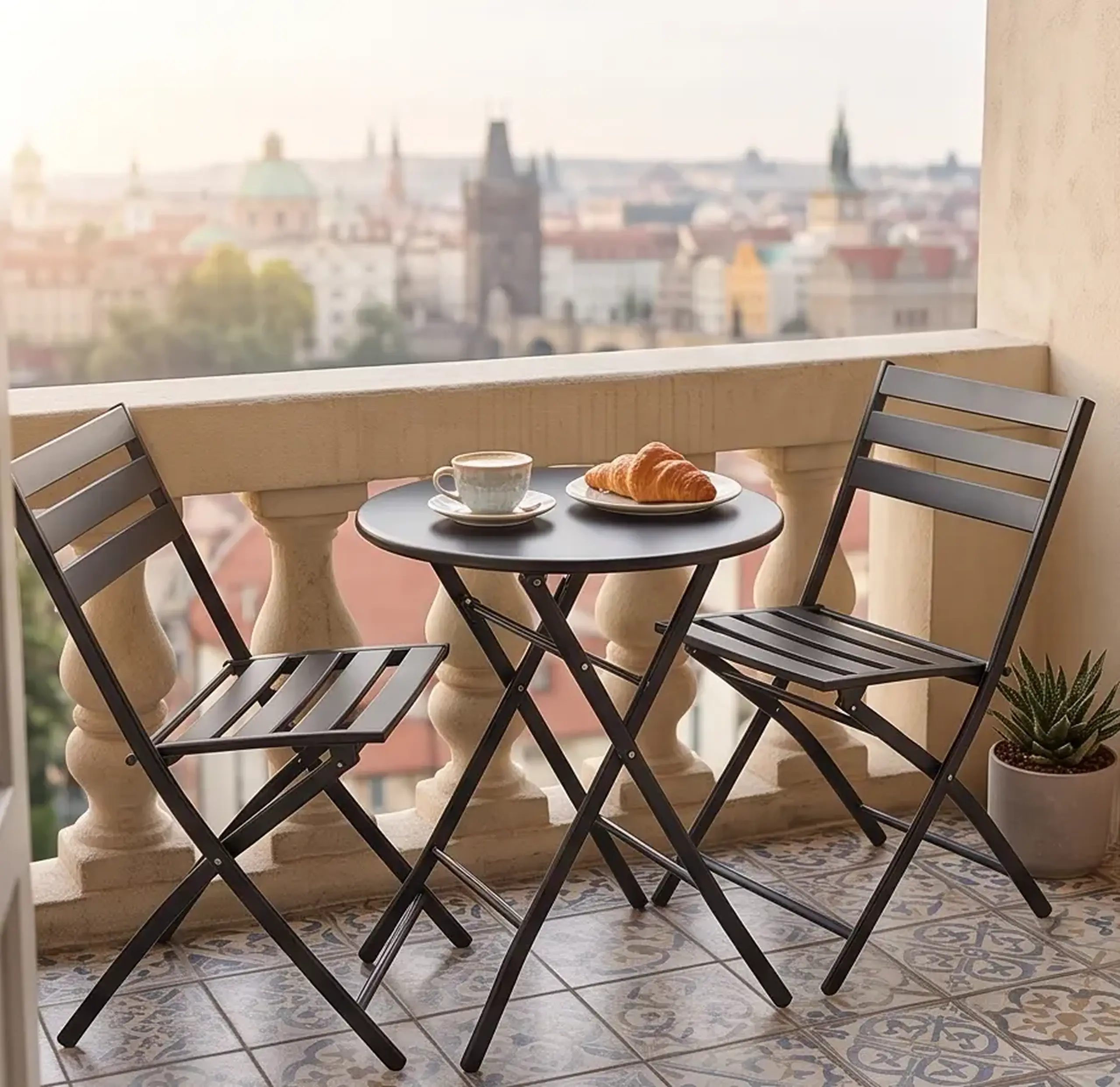 Set grădină 2+1 FABBYGO SC-120C, Negru