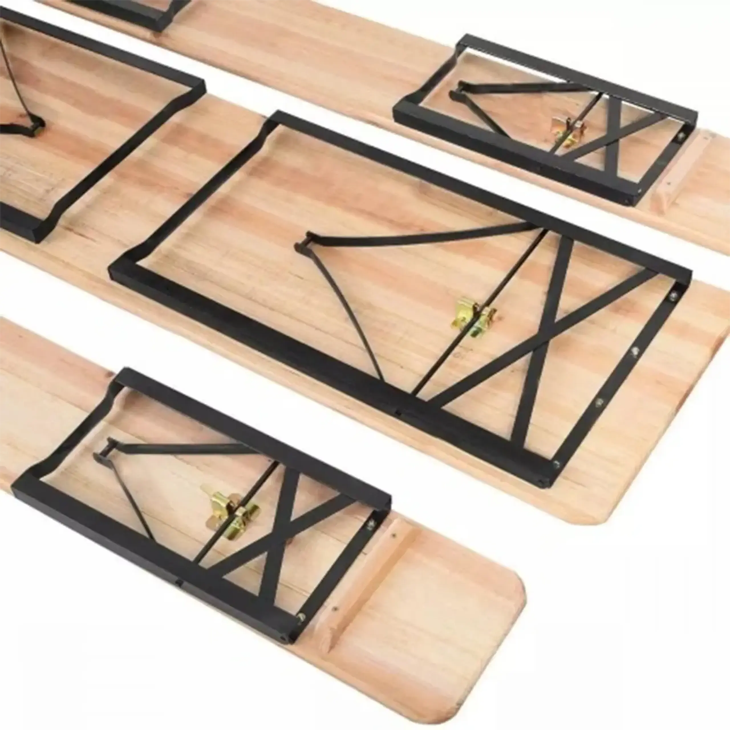 Set de grădină FABBYGO masa si scaune XHWB-001 – Wood & Steel