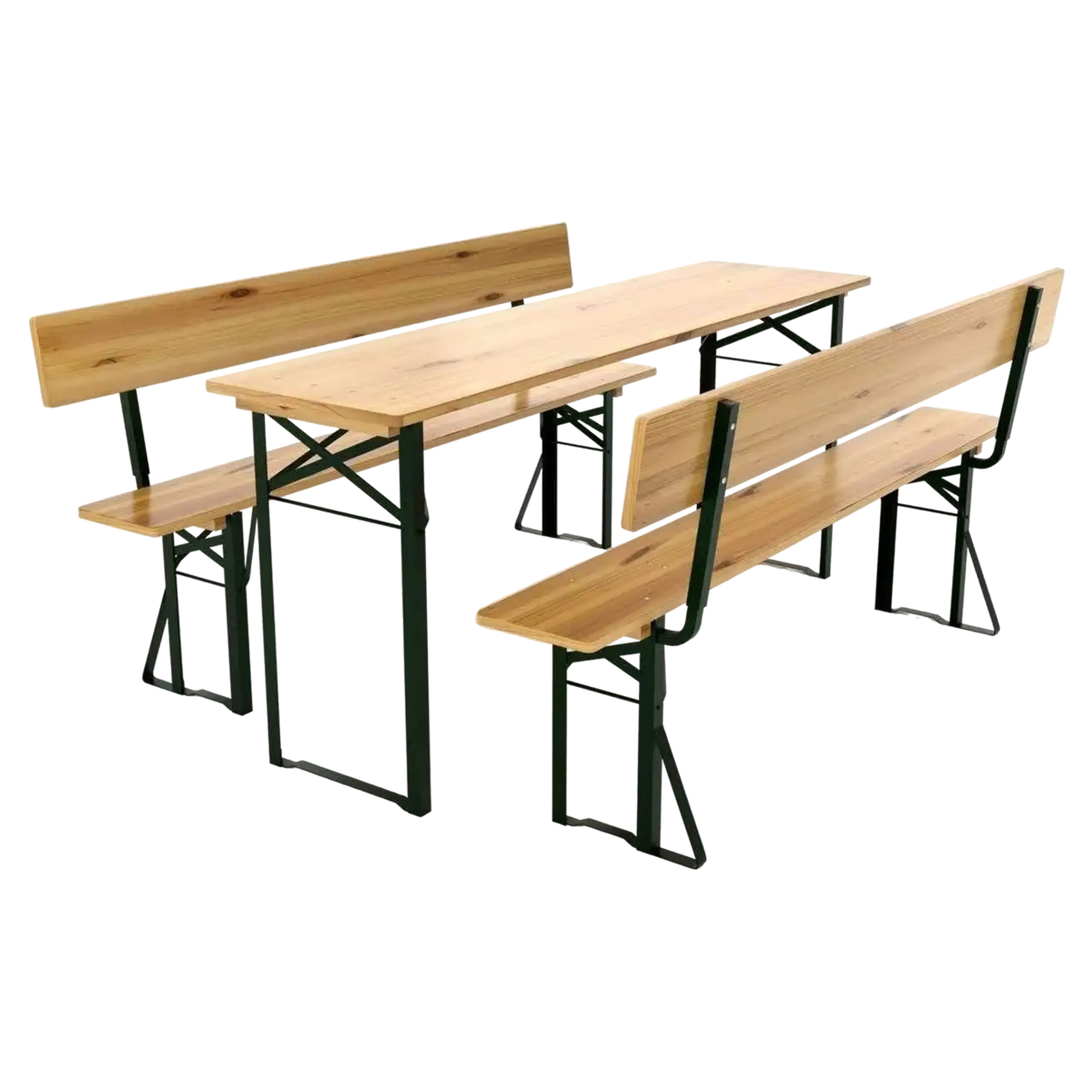 Set de grădină FABBYGO masa si scaune XHWB - 003 – Wood & Steel
