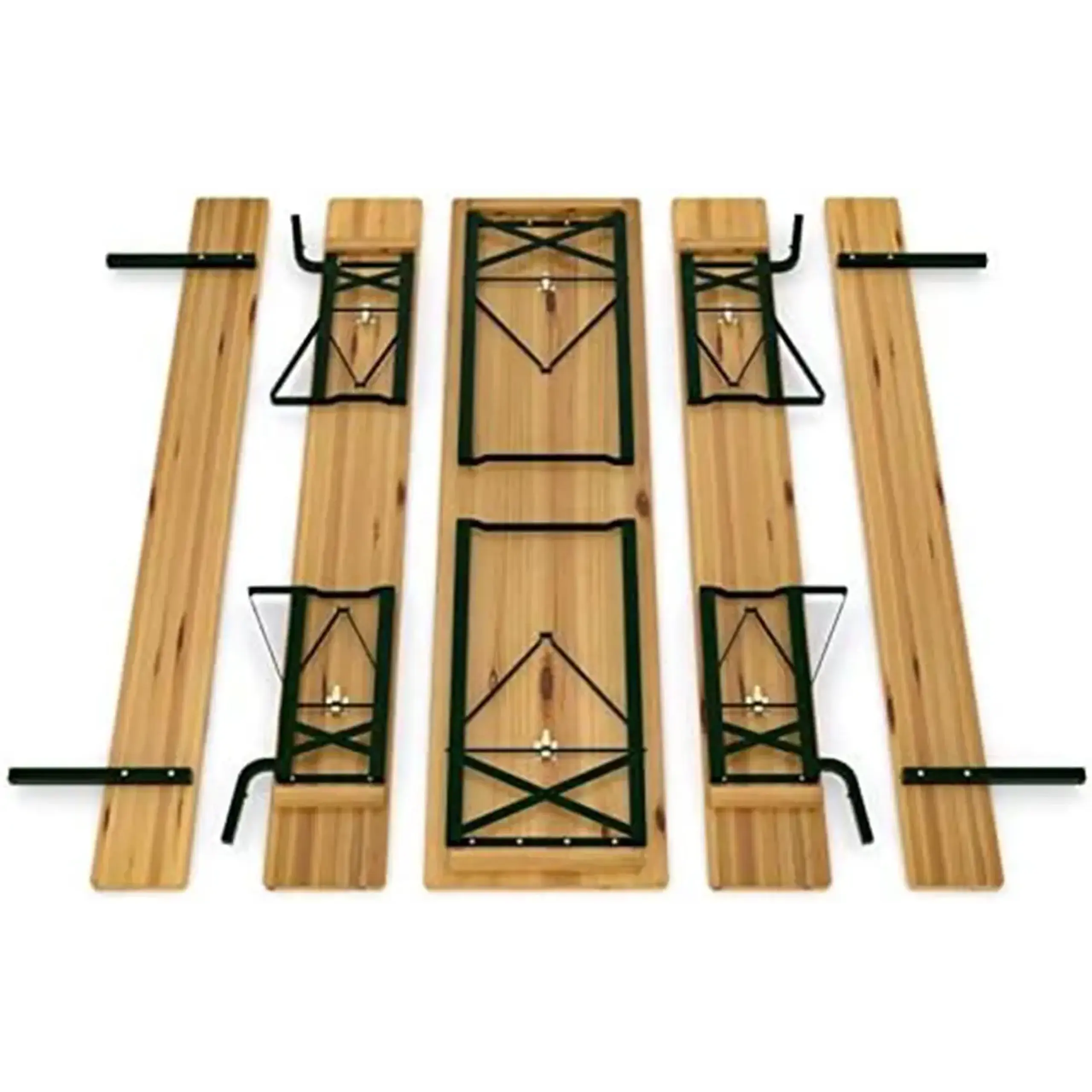 Set de grădină FABBYGO masa si scaune XHWB - 003 – Wood & Steel