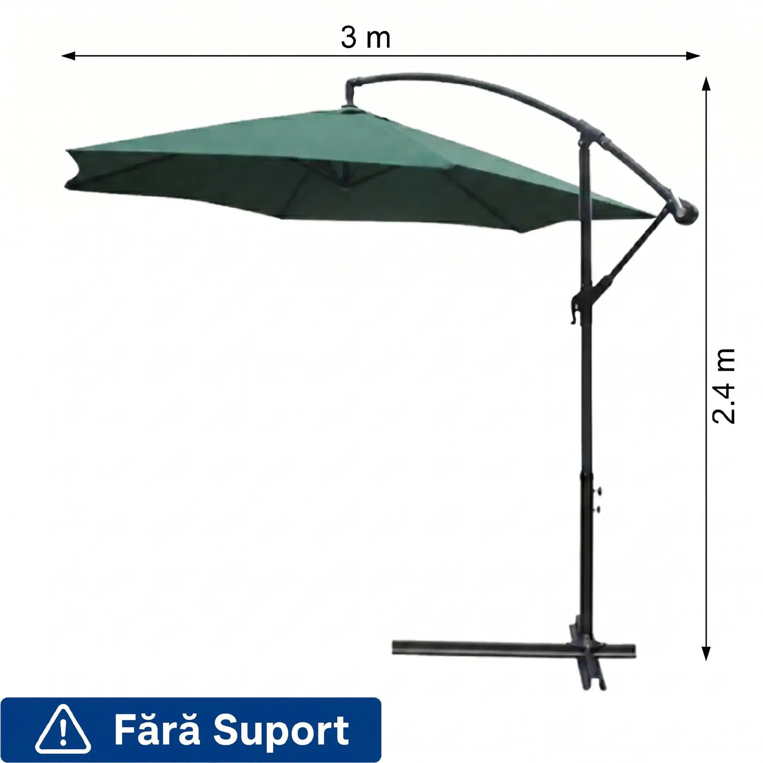Umbrelă SU101 3m FABBYGO – Green (Fără Suport)