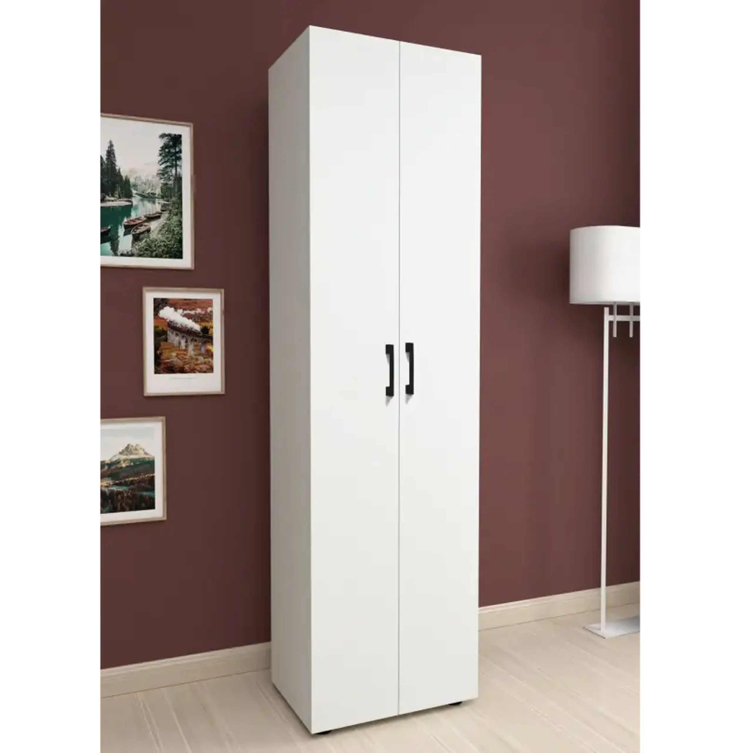 Dulap cu 5 rafturi Merlin Alb 50x173x32cm