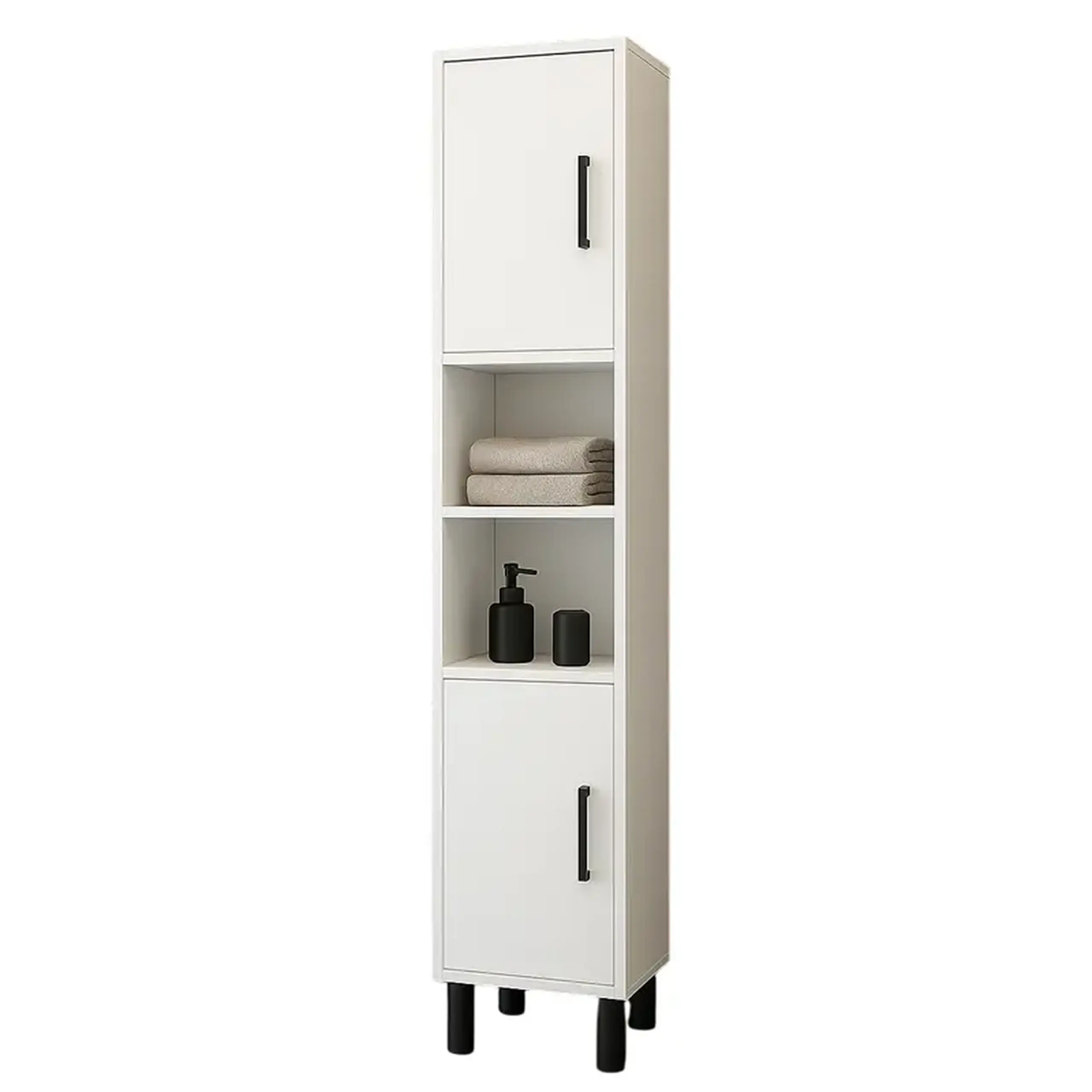 Dulap pentru baie Slimora Alb 180x35x30cm