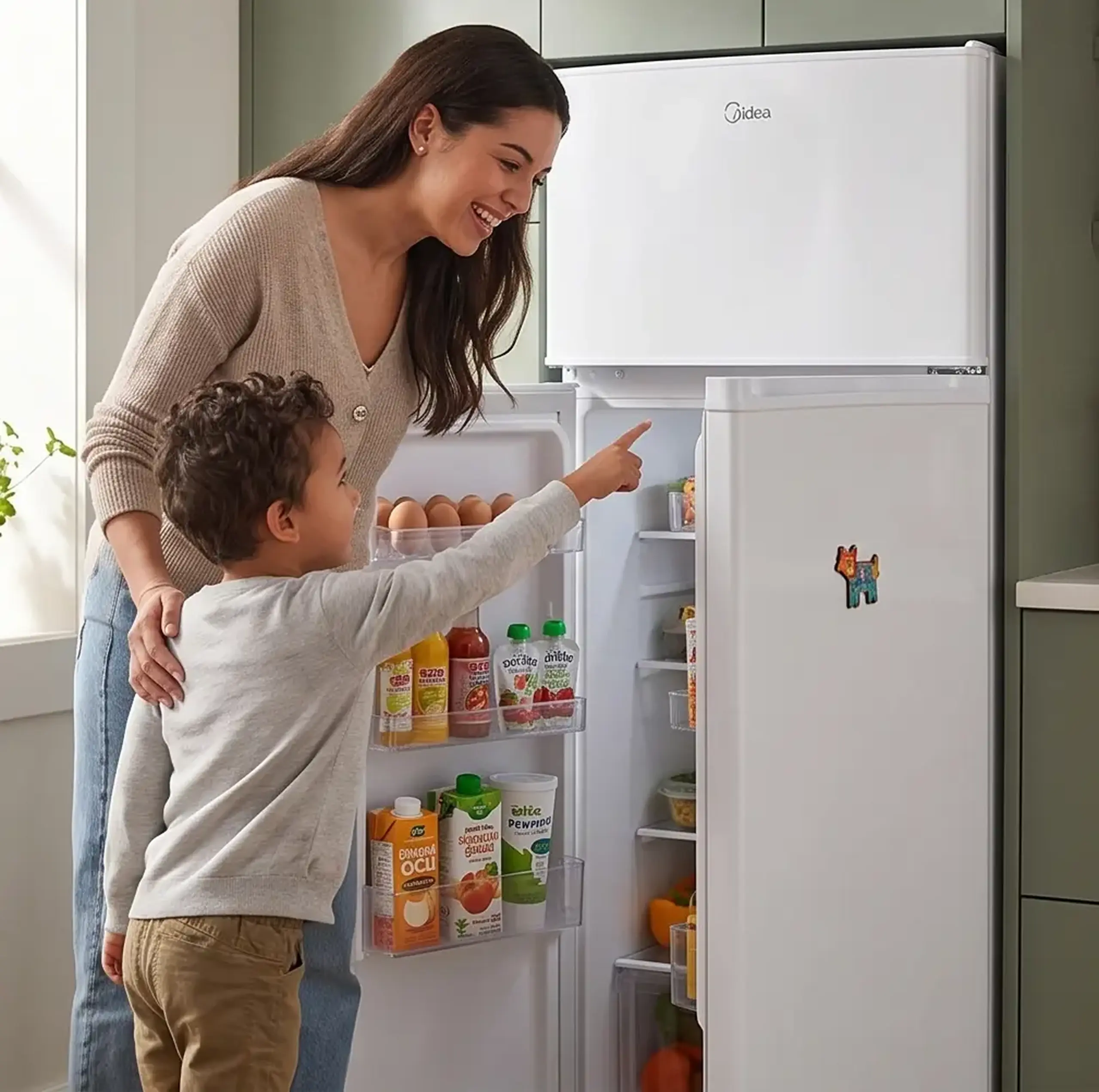 Frigider cu Congelator Sus Midea MDRT294FGE01