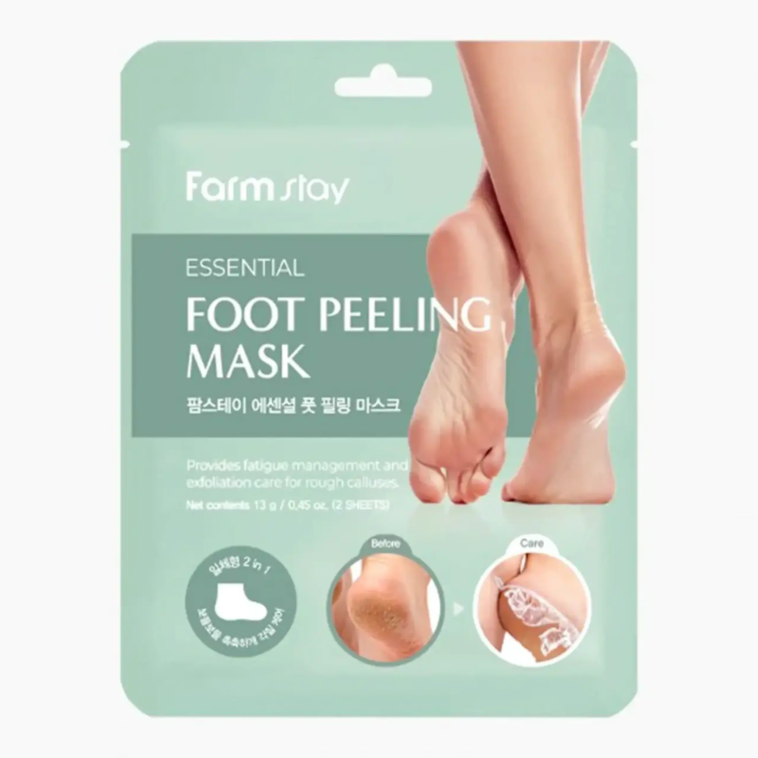 Sosete-peeling pentru picioare FarmStay, Essential Foot Peeling Mask