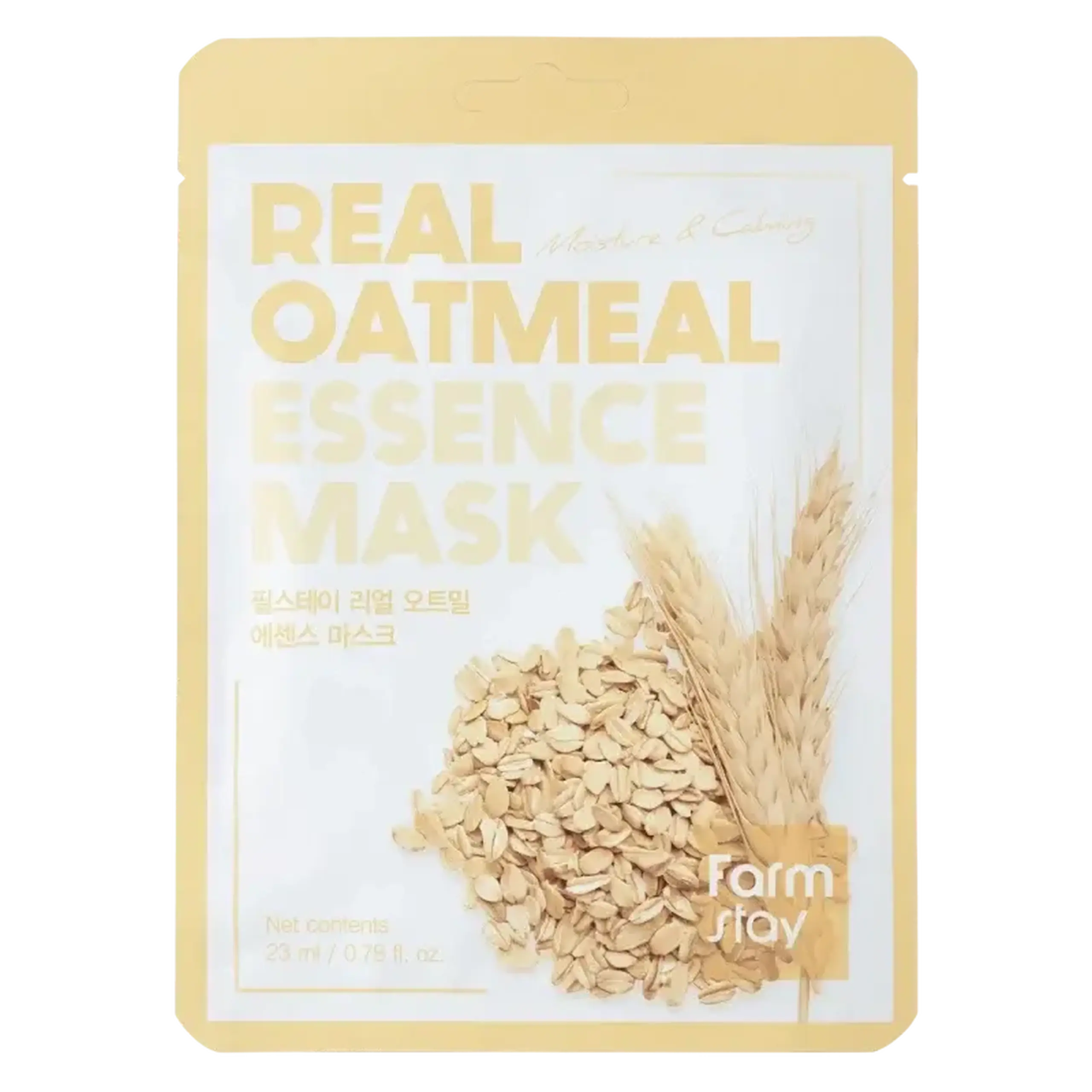 FarmStay, Real Oatmeal Essence Mask, 23 ml