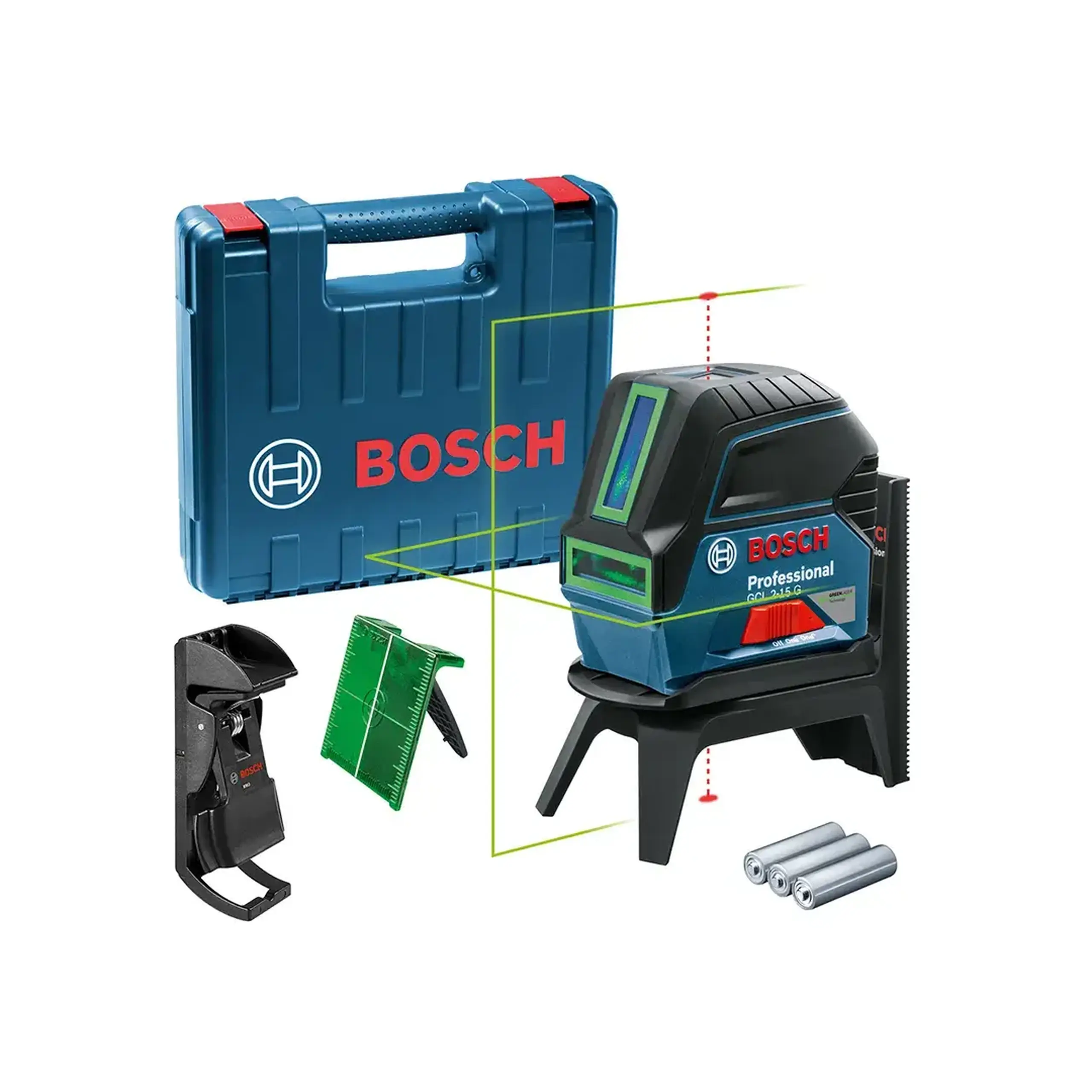 Nivelă cu laser GCL 2-15 G Verde 15 m 4.5 V IP54 Bosch