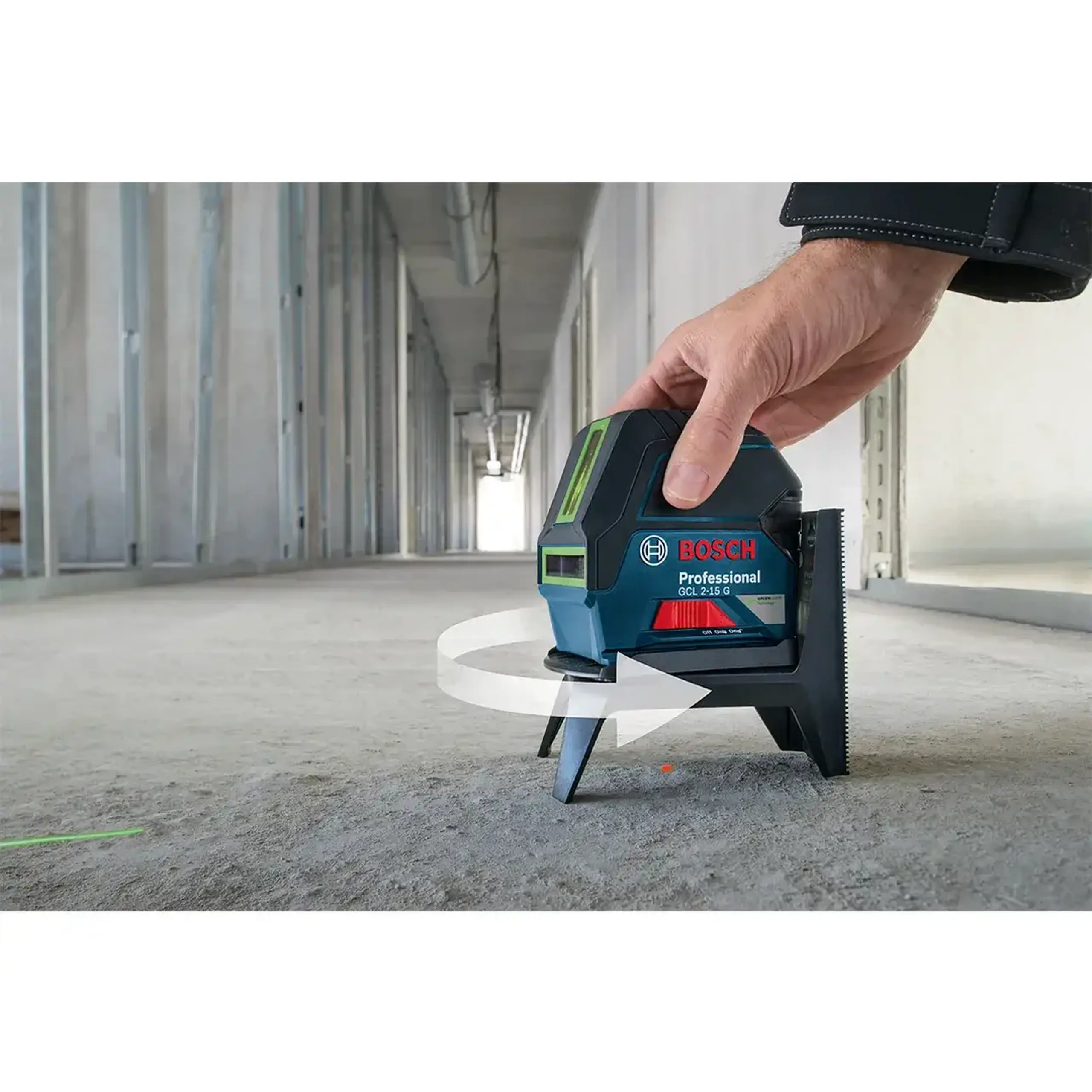 Nivelă cu laser GCL 2-15 G Verde 15 m 4.5 V IP54 Bosch