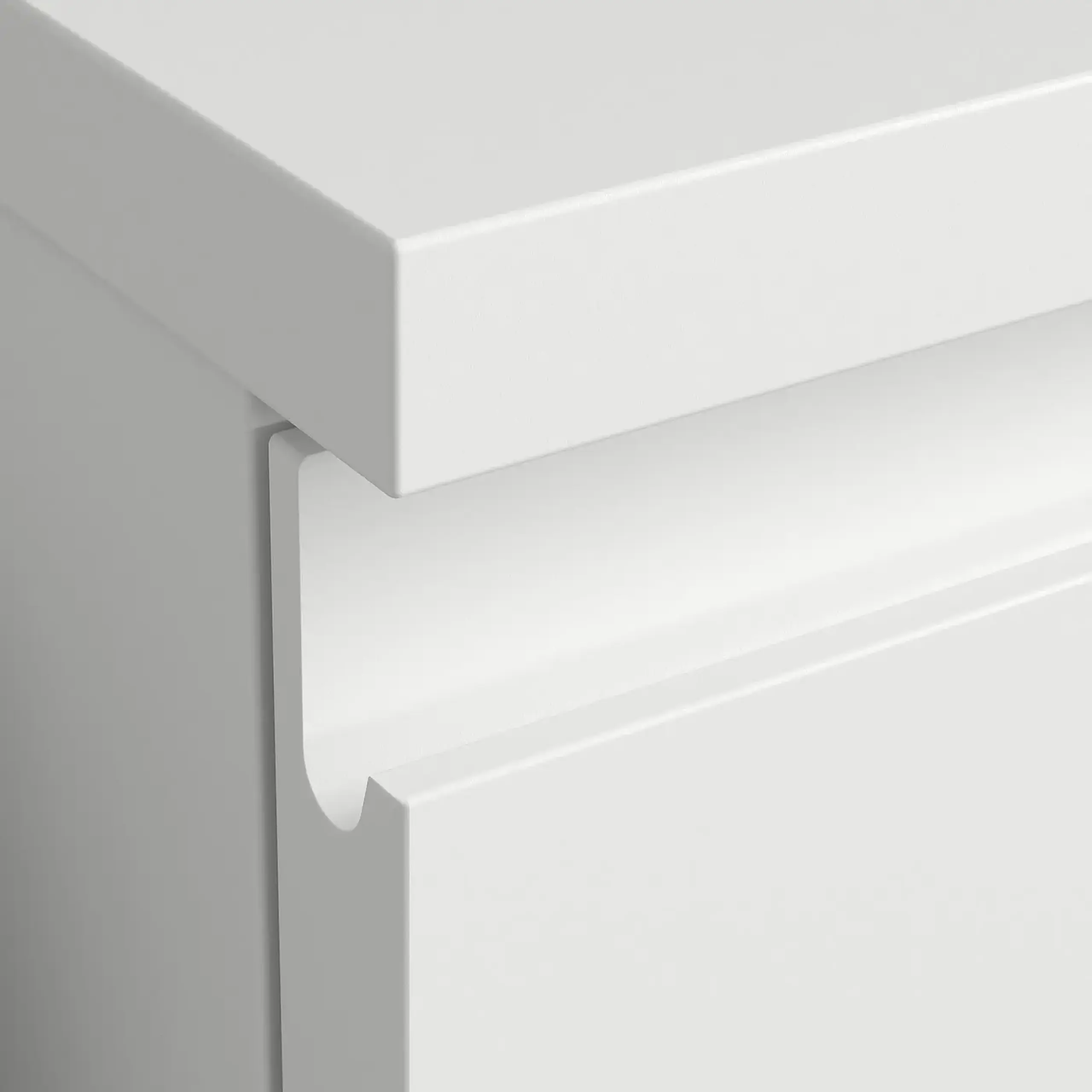 STORKLINTA comoda 3 sertare, alb, 70x50x75 cm