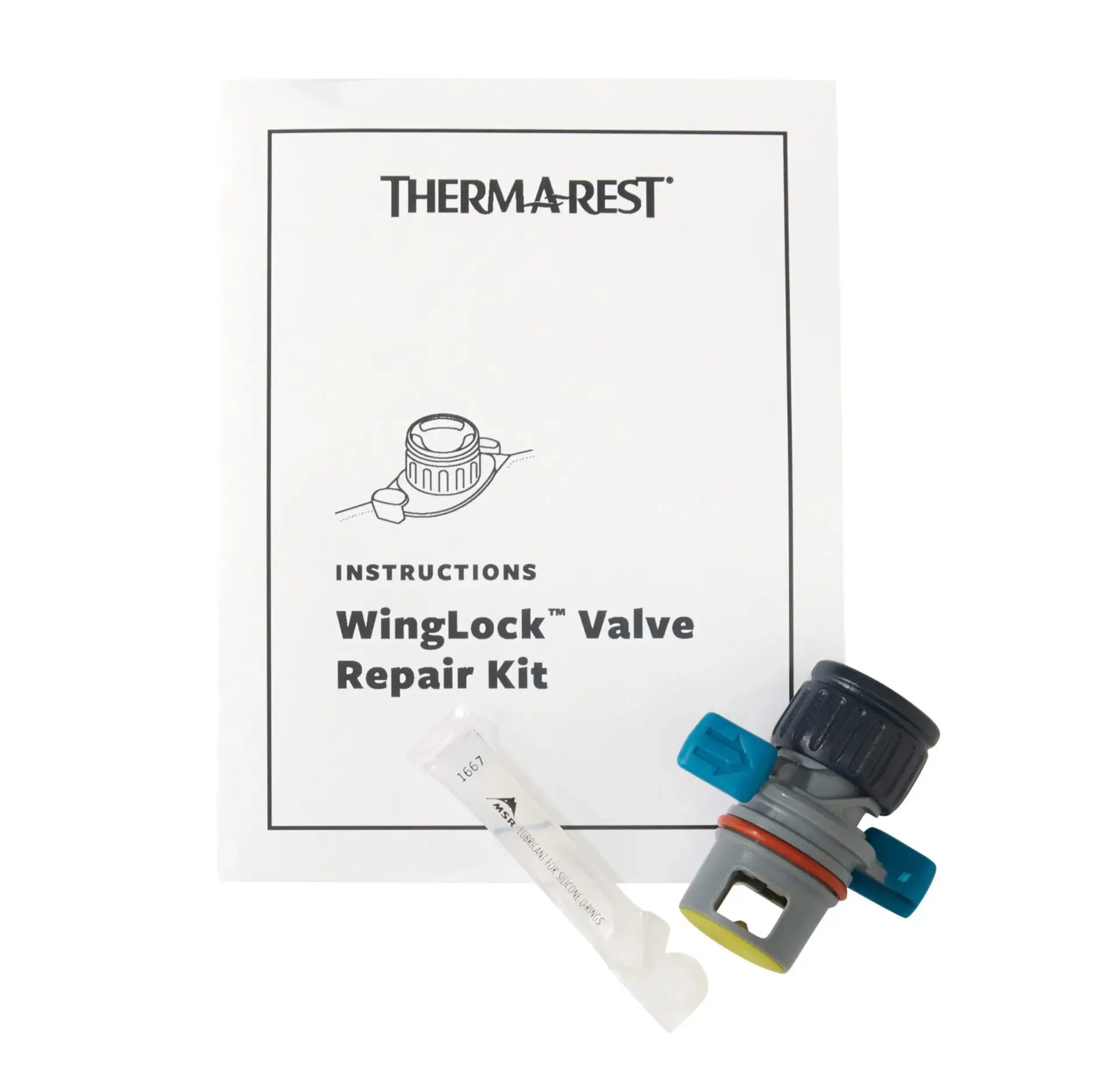 Set de reparații covoraș autogonflabil Therm-A-Rest WingLock Valve Repair Kit