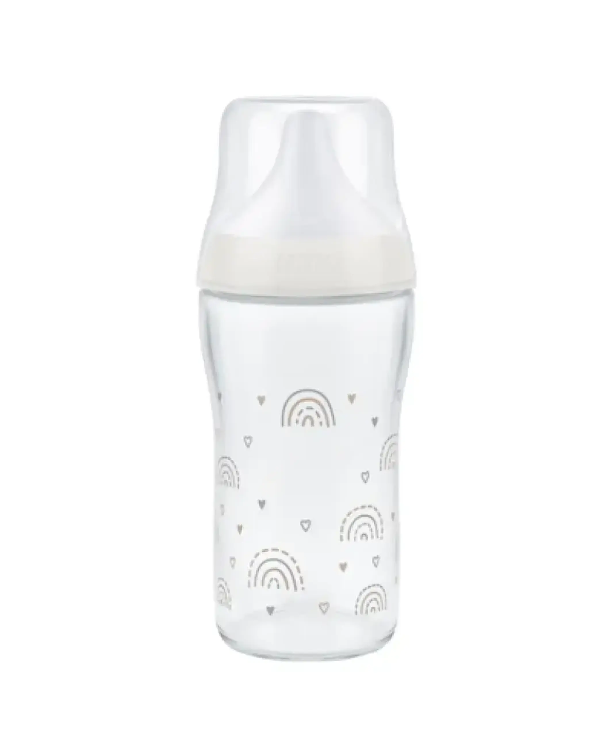 NUK Sticluta PM sticla 230ml+tetina silicon (3+ luni) (M)