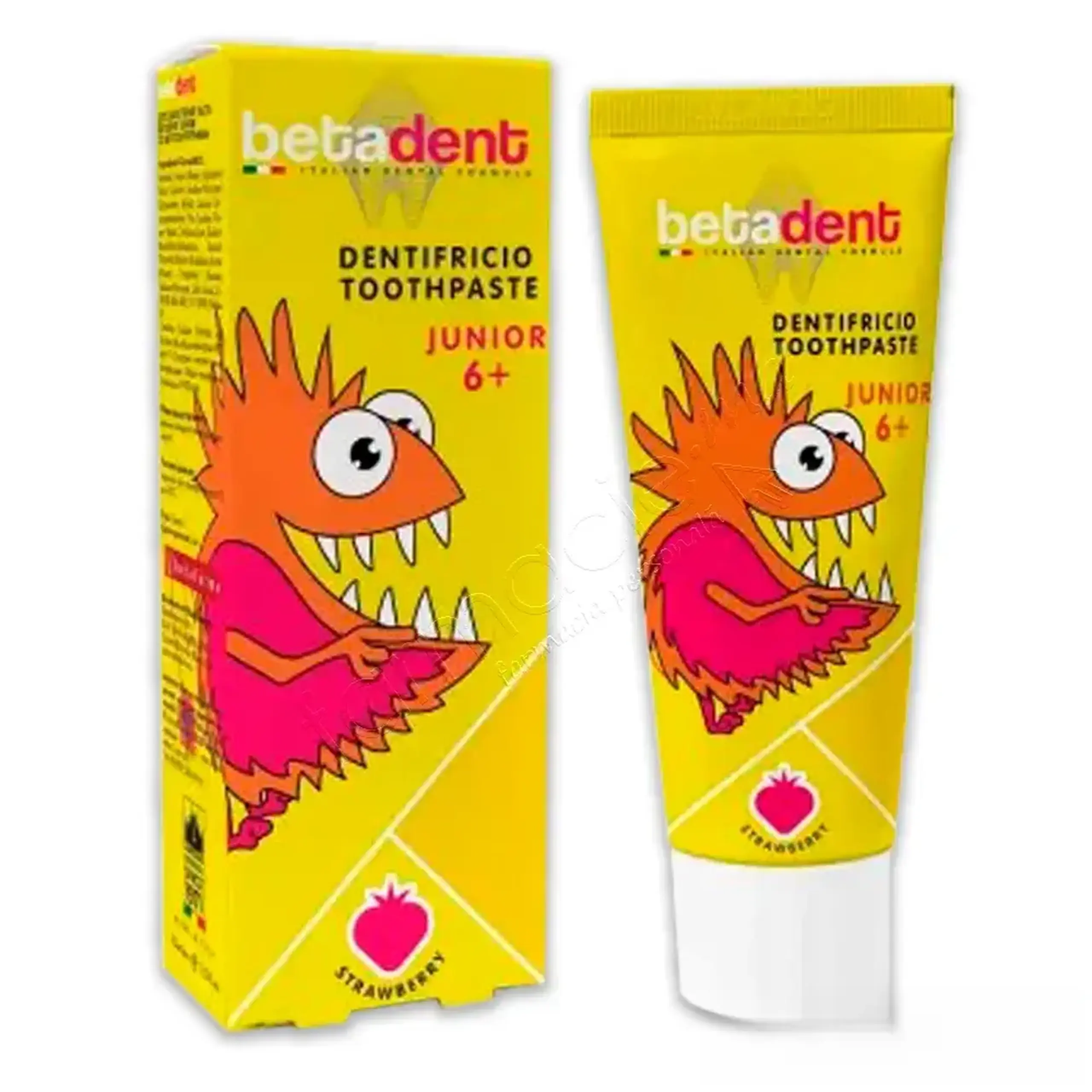 Pasta dinti pt copii Betadent Junior 6+ ani capsuna 75ml