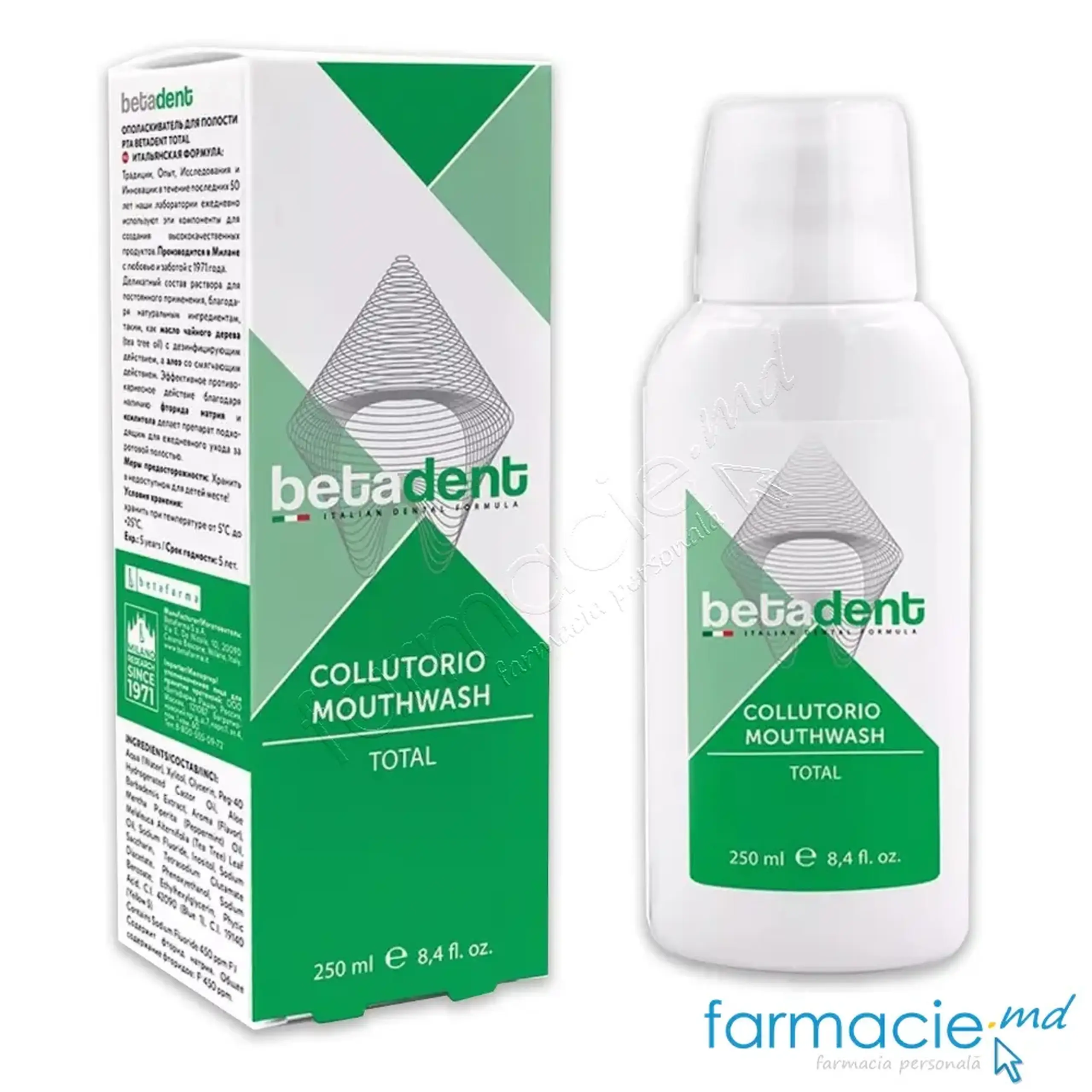 Apa de gura Betadent Total 250ml