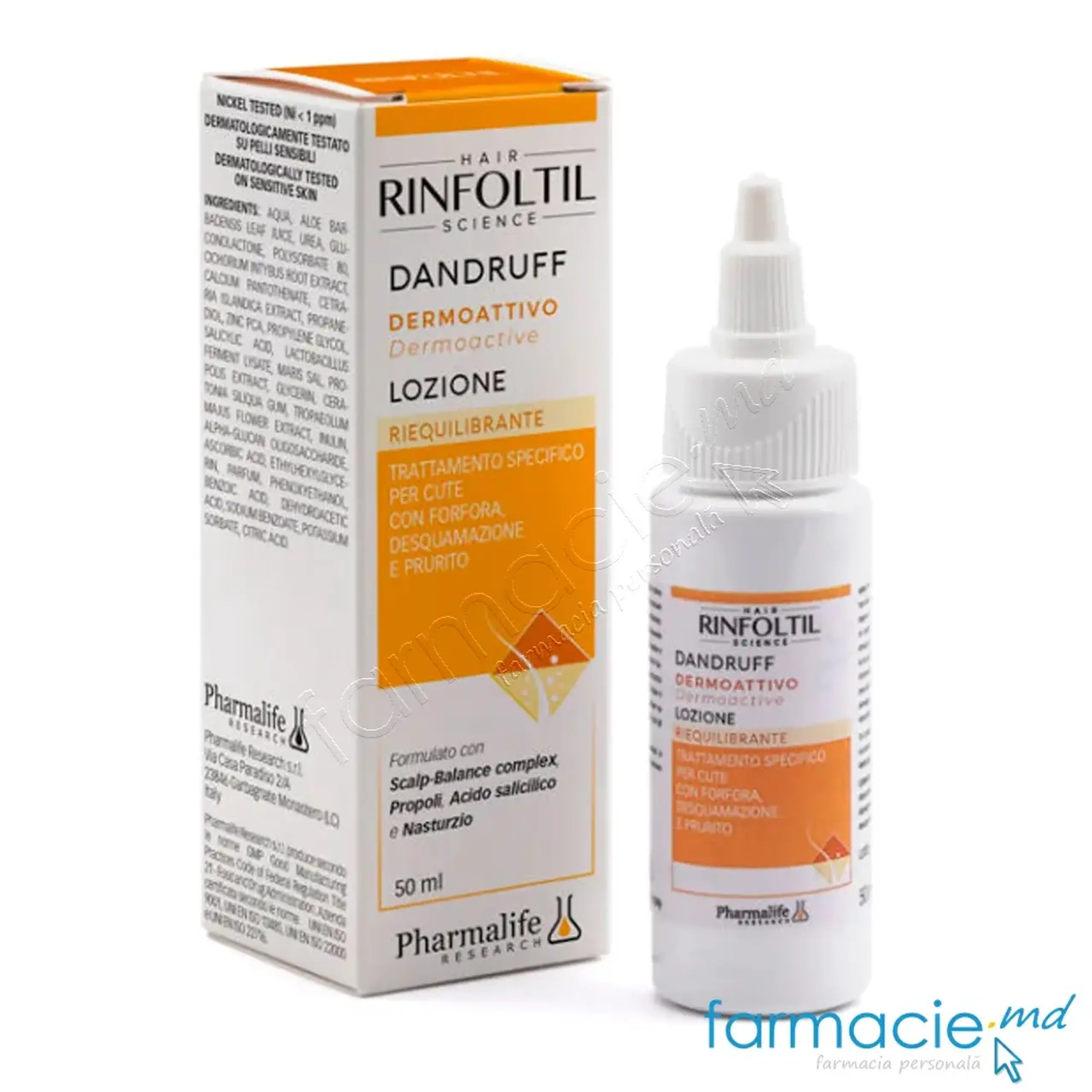 RINFOLTIL Dandruff Lotiune anti-matreata 50ml Pharmalife