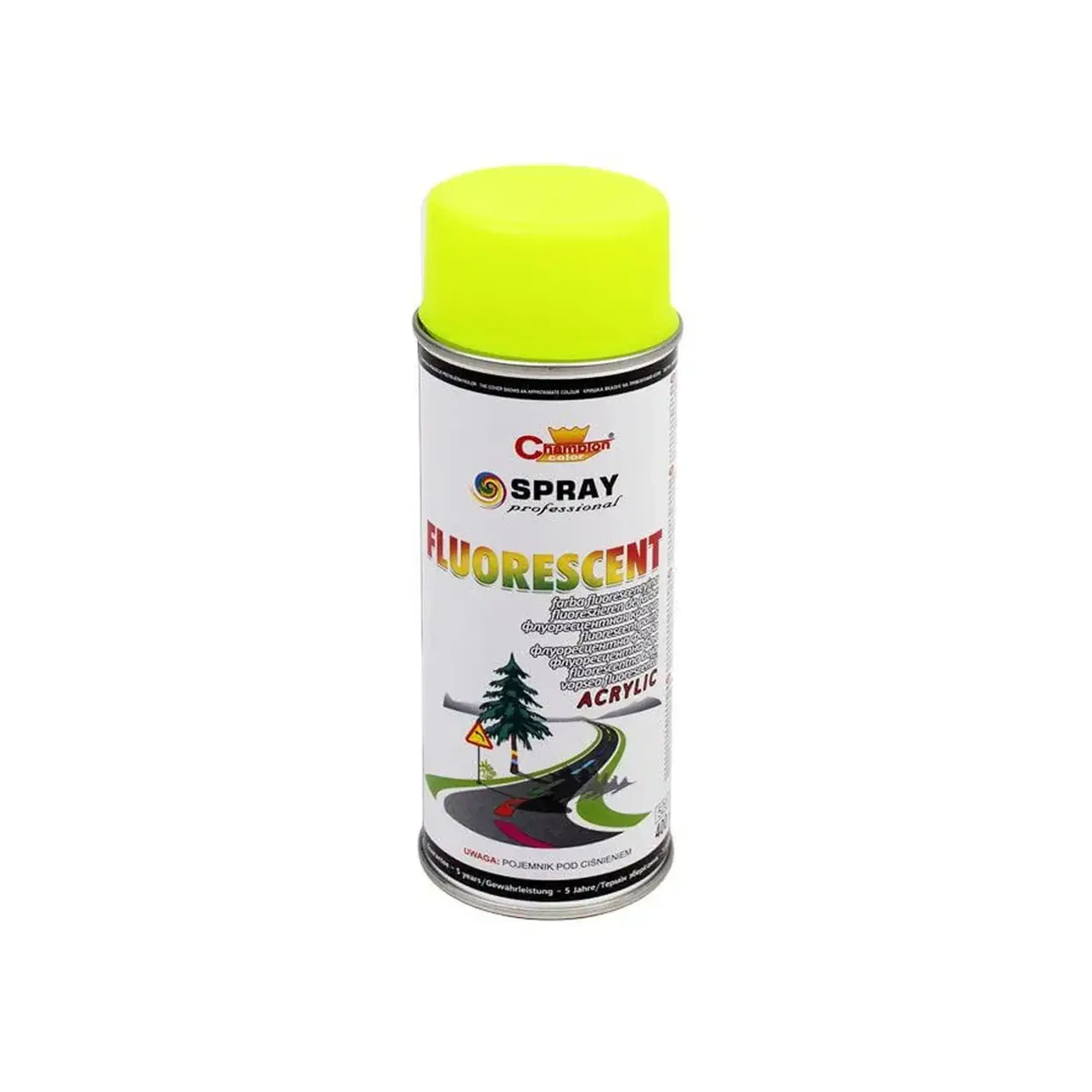 Email spray acrilic flourescent Galben 400 ml Champion