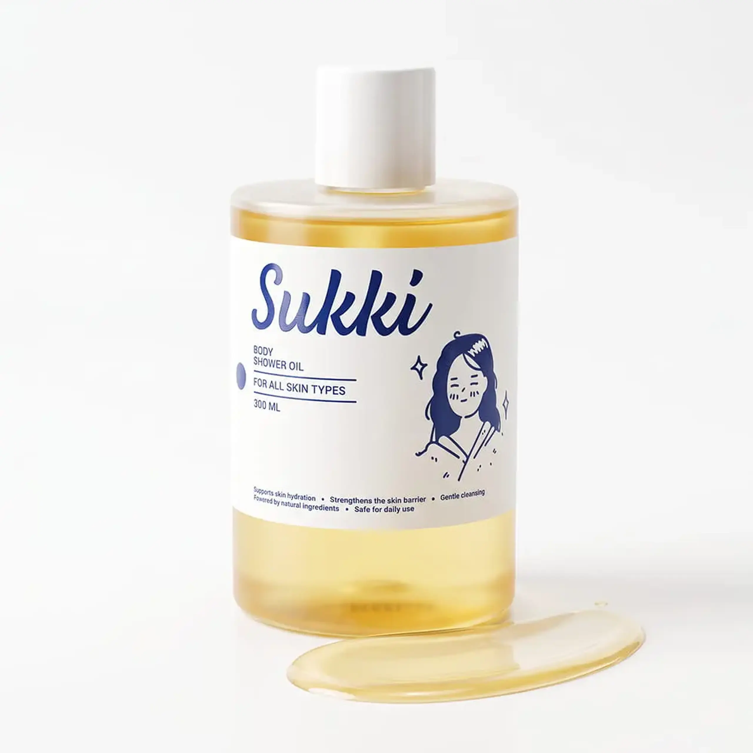 Ulei de duș pentru curățarea delicată SUKKI Body Shower Oil 300 ml