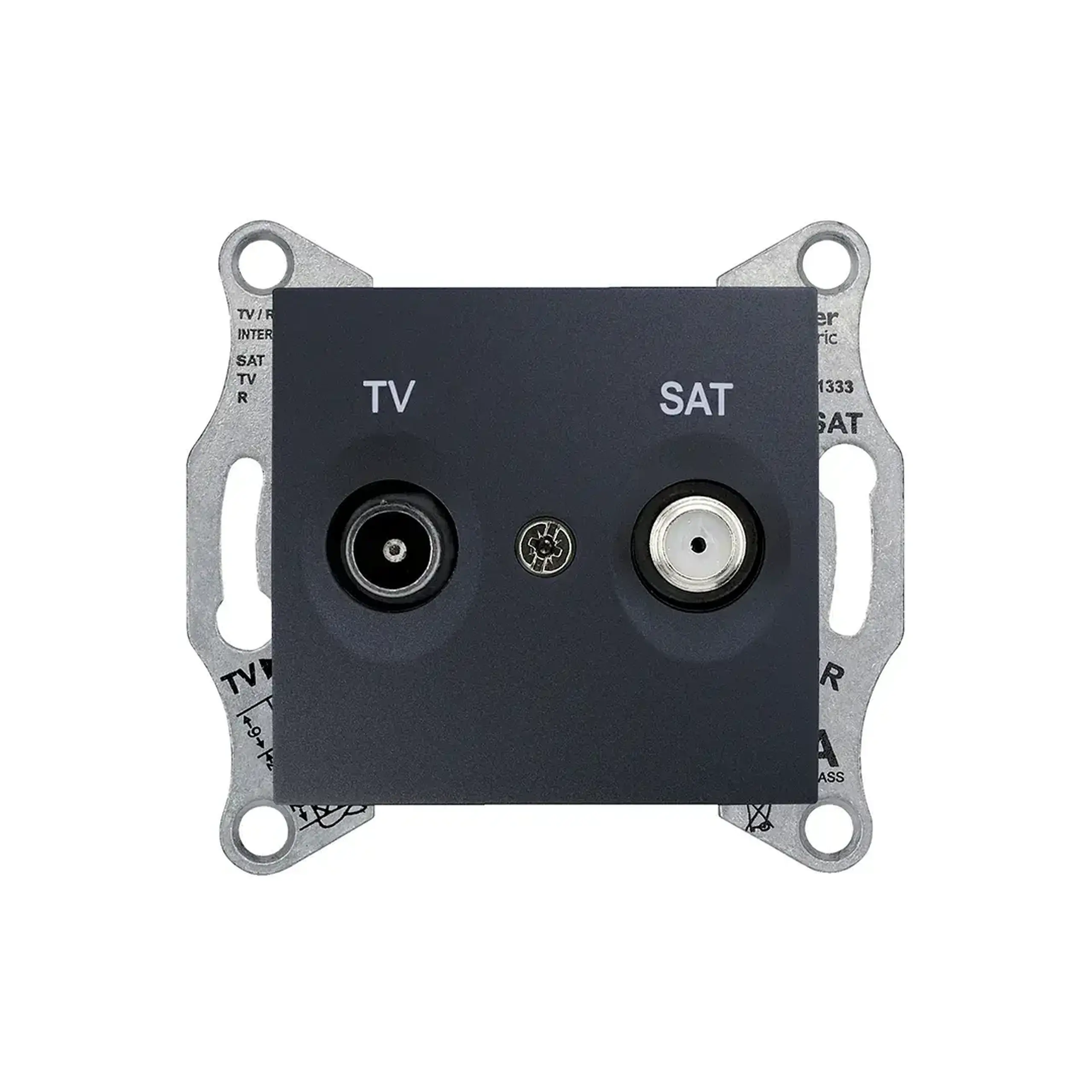 Priză TV/SAT SEDNA 220 V grafit Schneider-Electric